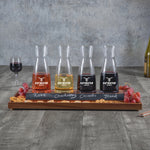 Cava Wine Tasting Kit with 4 Glass Carafes