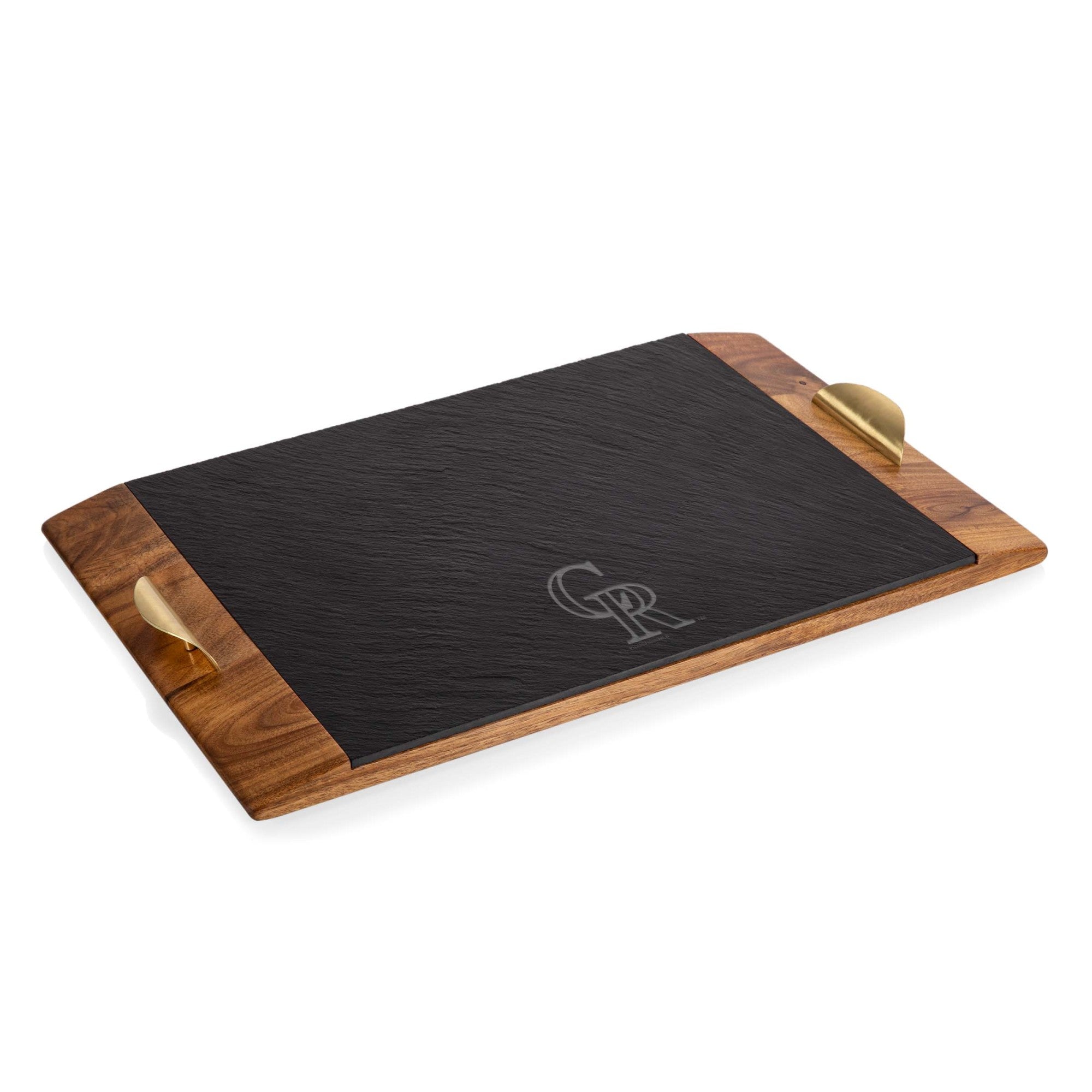 Colorado Rockies - Covina Acacia and Slate Serving Tray