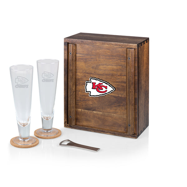 Kansas City Chiefs - Pilsner Beer Glass Gift Set