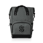 Seattle Kraken - On The Go Roll-Top Backpack Cooler