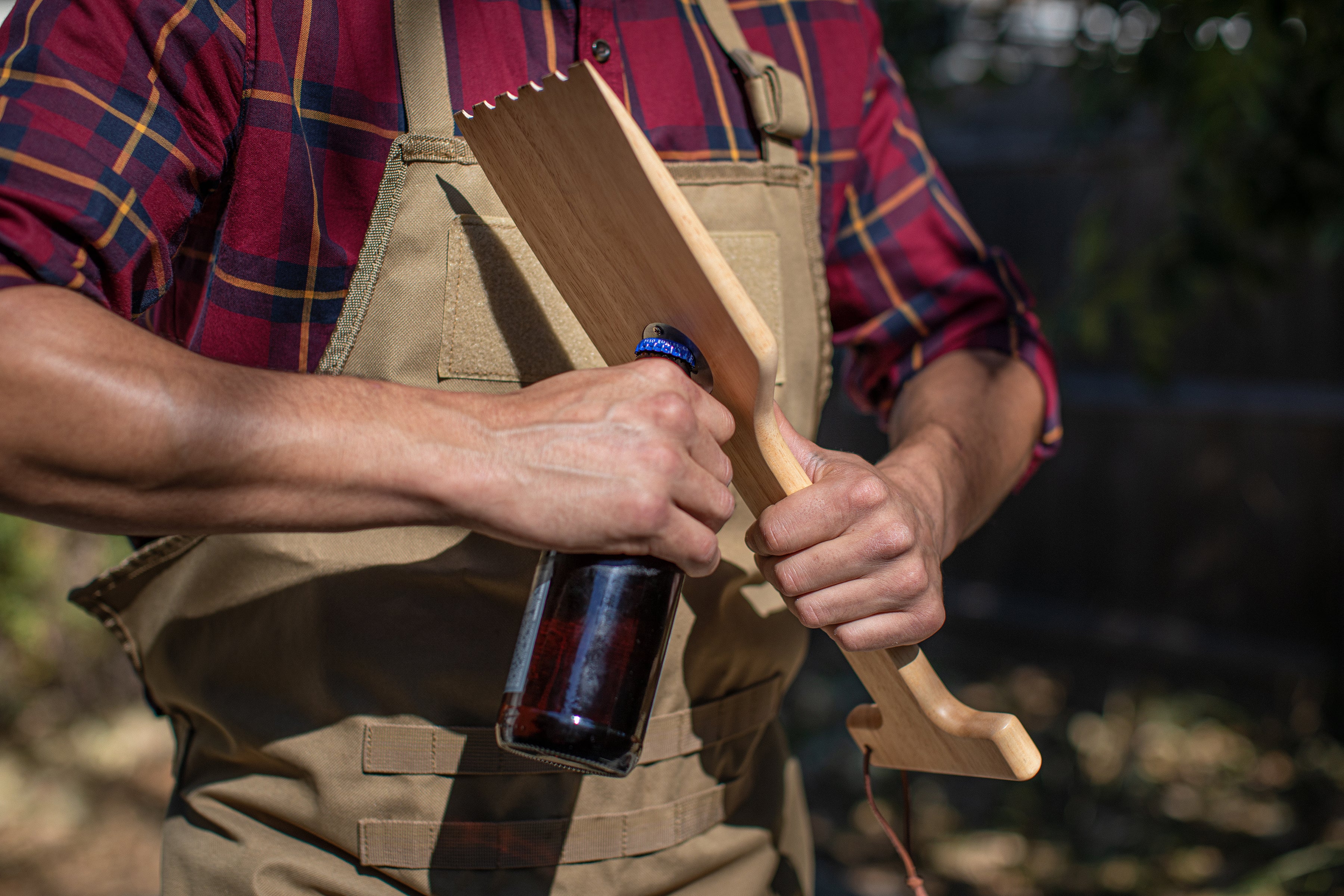 Boston Bruins - Hardwood BBQ Grill Scraper with Bottle Opener