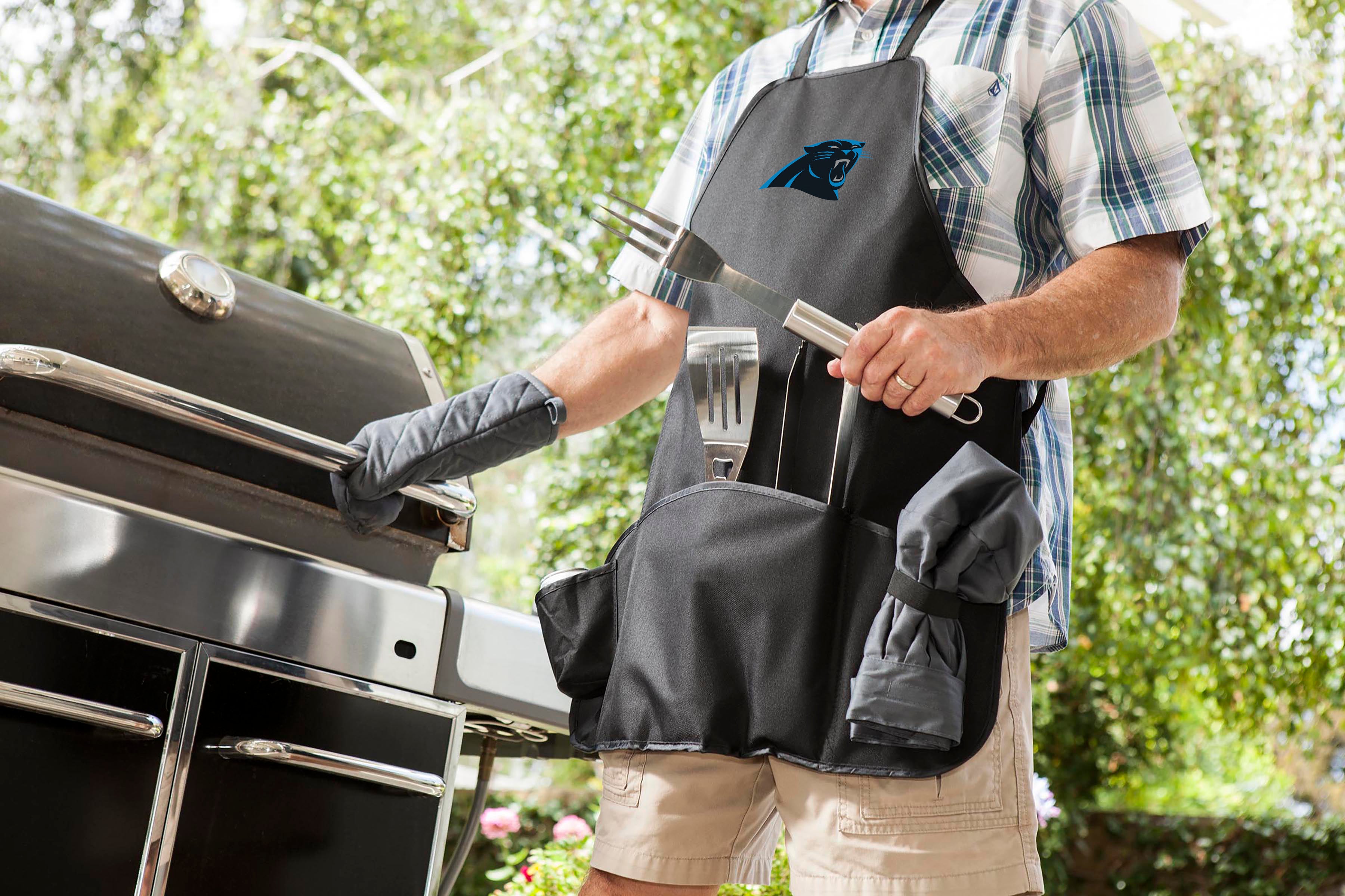 Carolina Panthers - BBQ Apron Tote Pro Grill Set