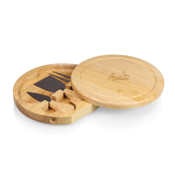 St. Louis Cardinals - Brie Cheese Cutting Board & Tools Set