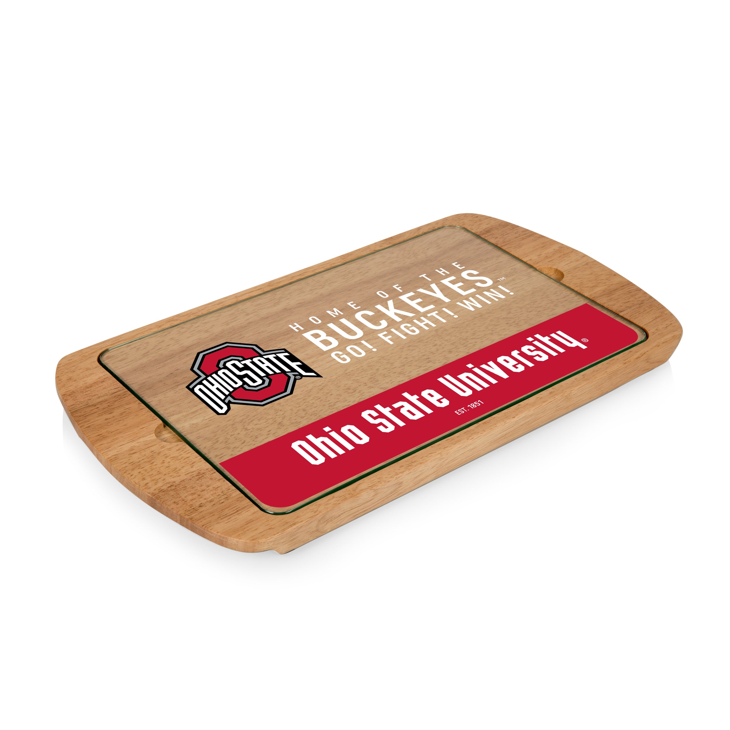 Ohio State Buckeyes - Billboard Glass Top Serving Tray