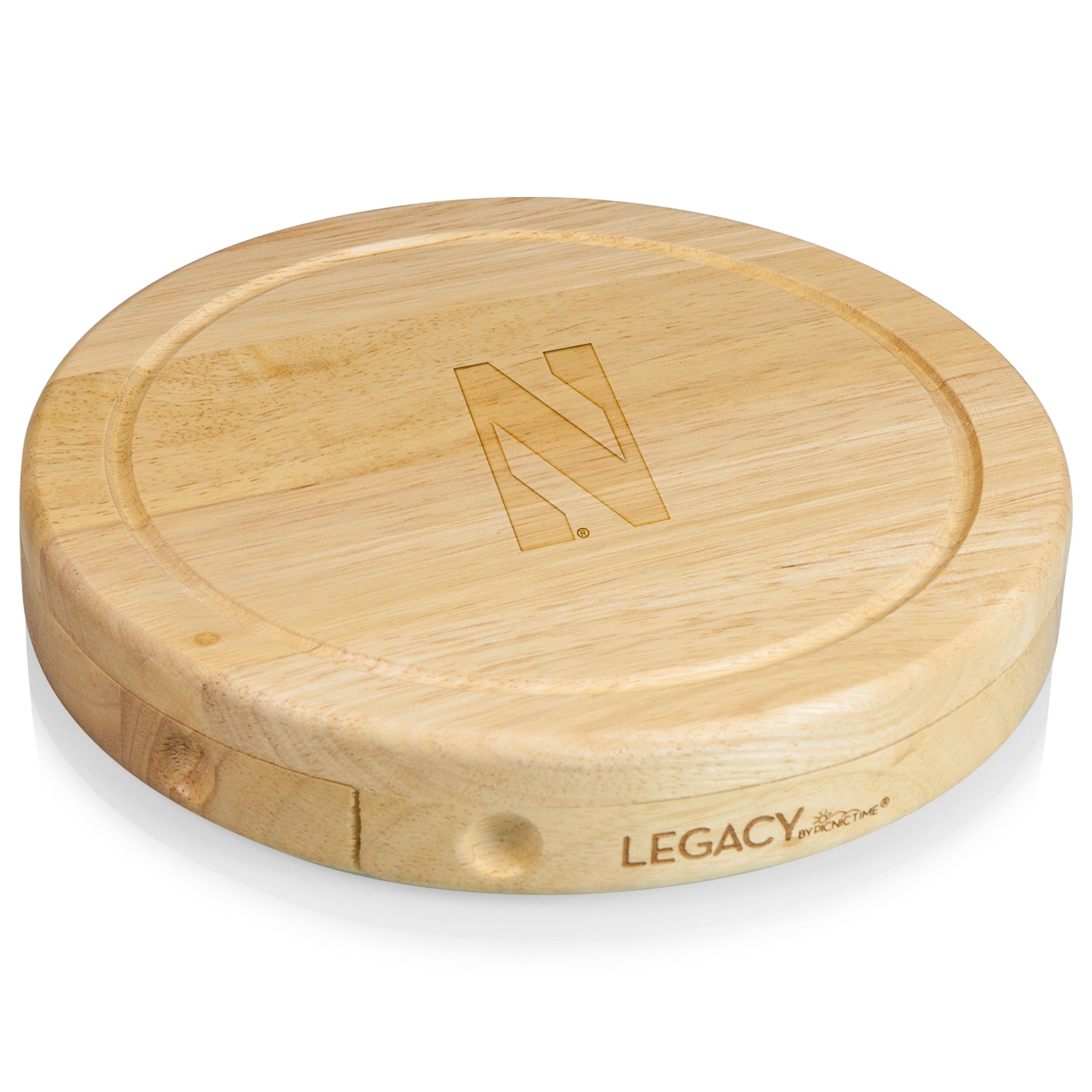 Northwestern Wildcats - Brie Cheese Cutting Board & Tools Set