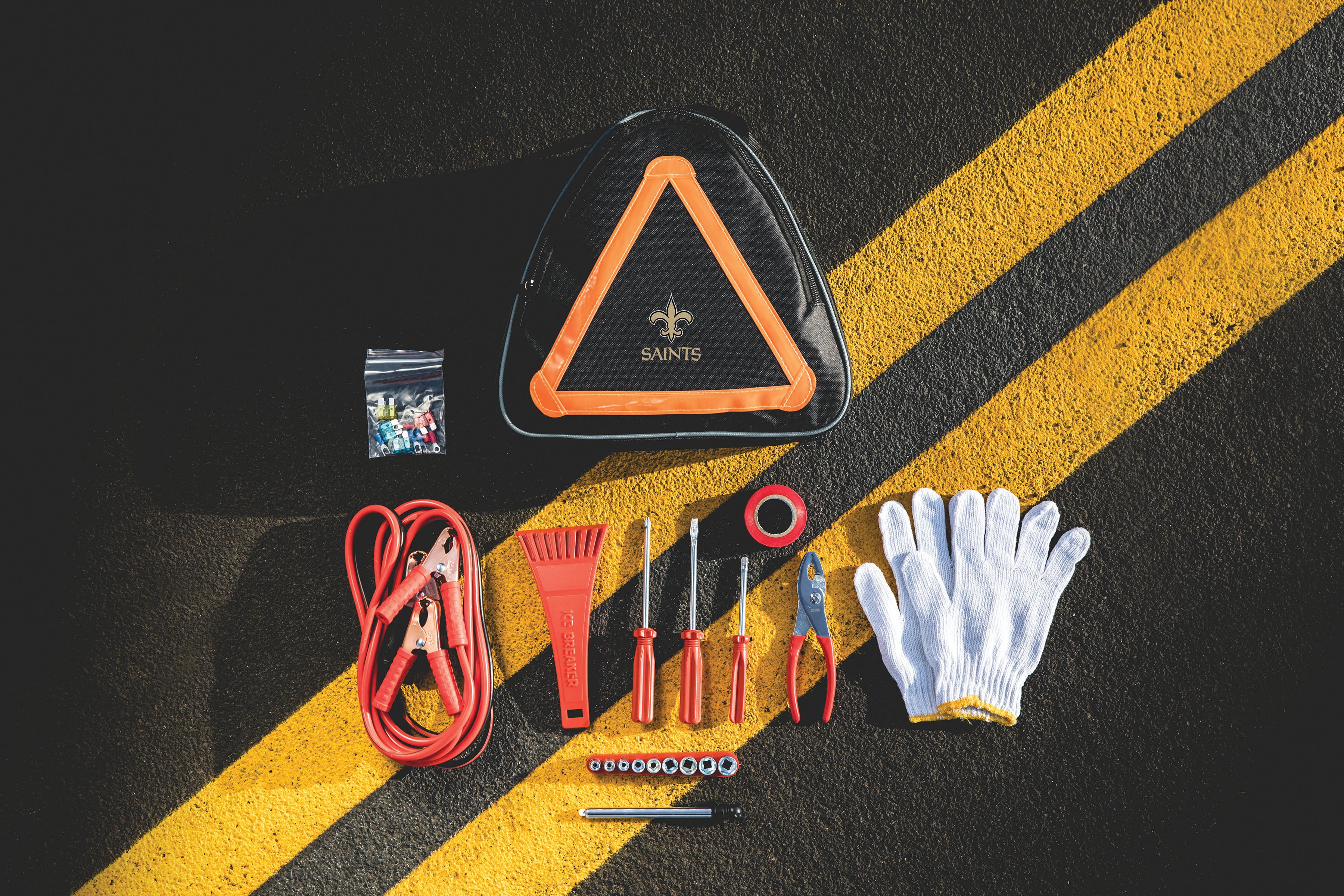 New Orleans Saints - Roadside Emergency Car Kit