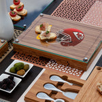 Kansas City Chiefs - Concerto Glass Top Cheese Cutting Board & Tools Set