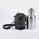 Insulated Growler Tote with Silver 64 oz. Stainless Steel Growler