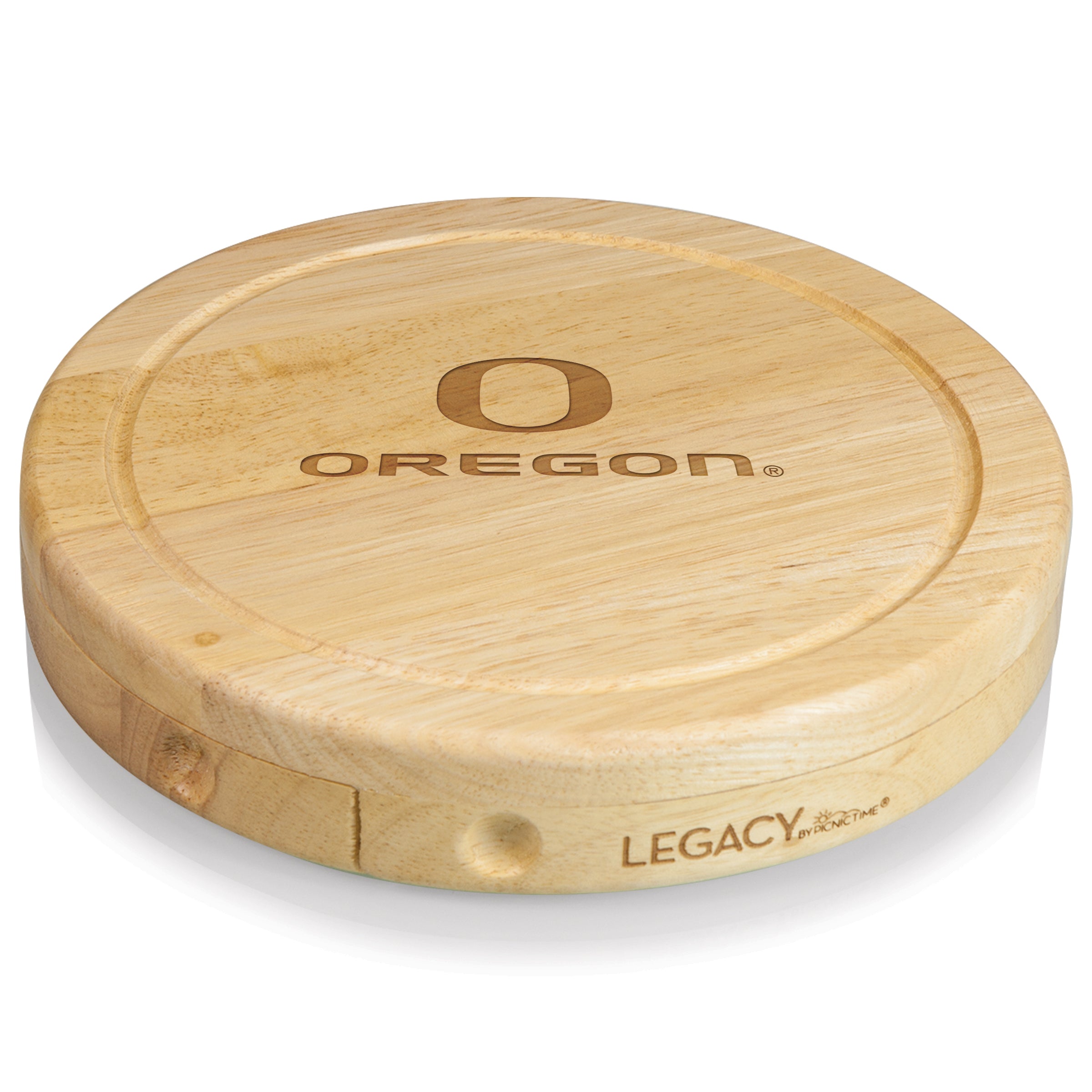 Oregon Ducks - Brie Cheese Cutting Board & Tools Set