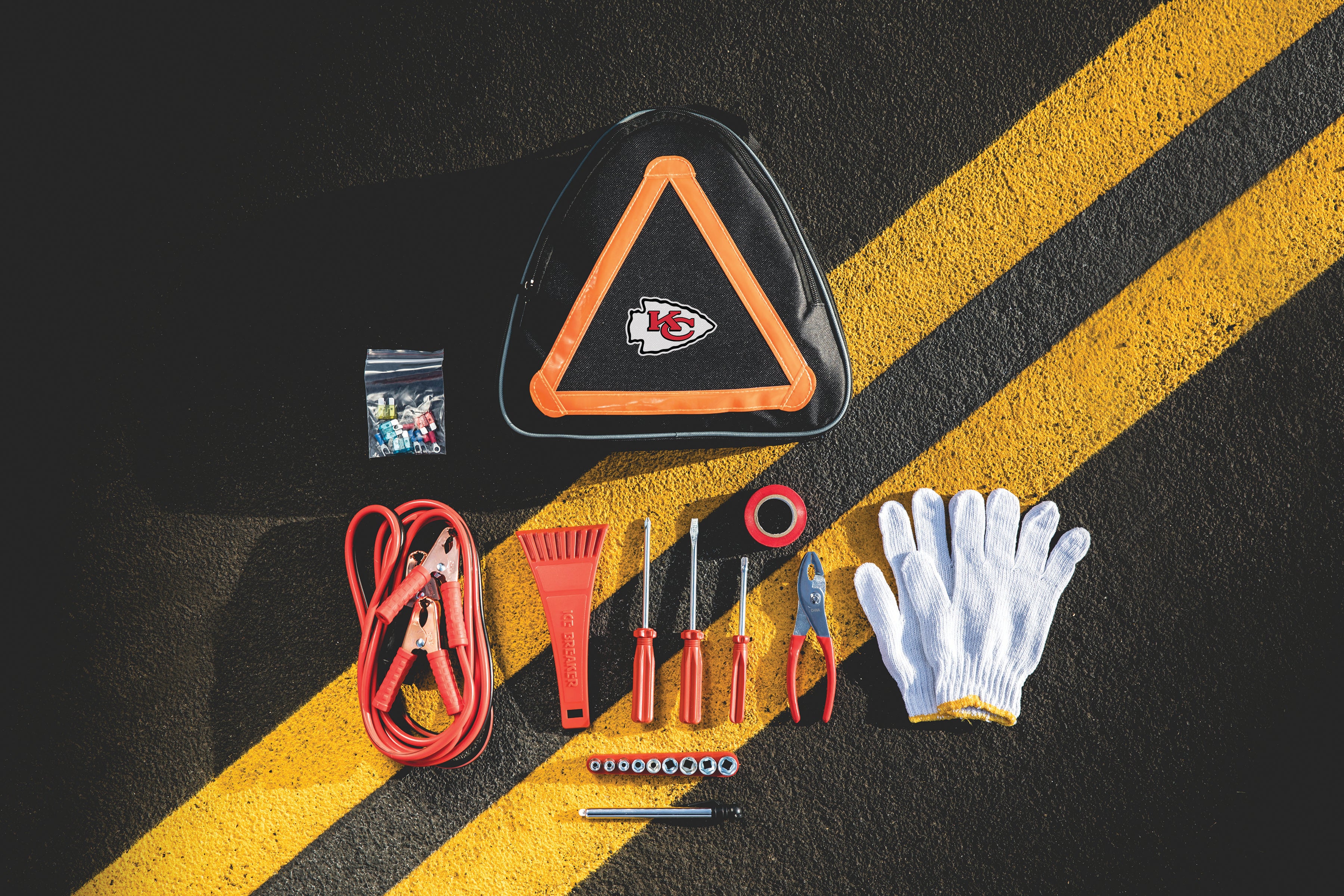 Kansas City Chiefs - Roadside Emergency Car Kit