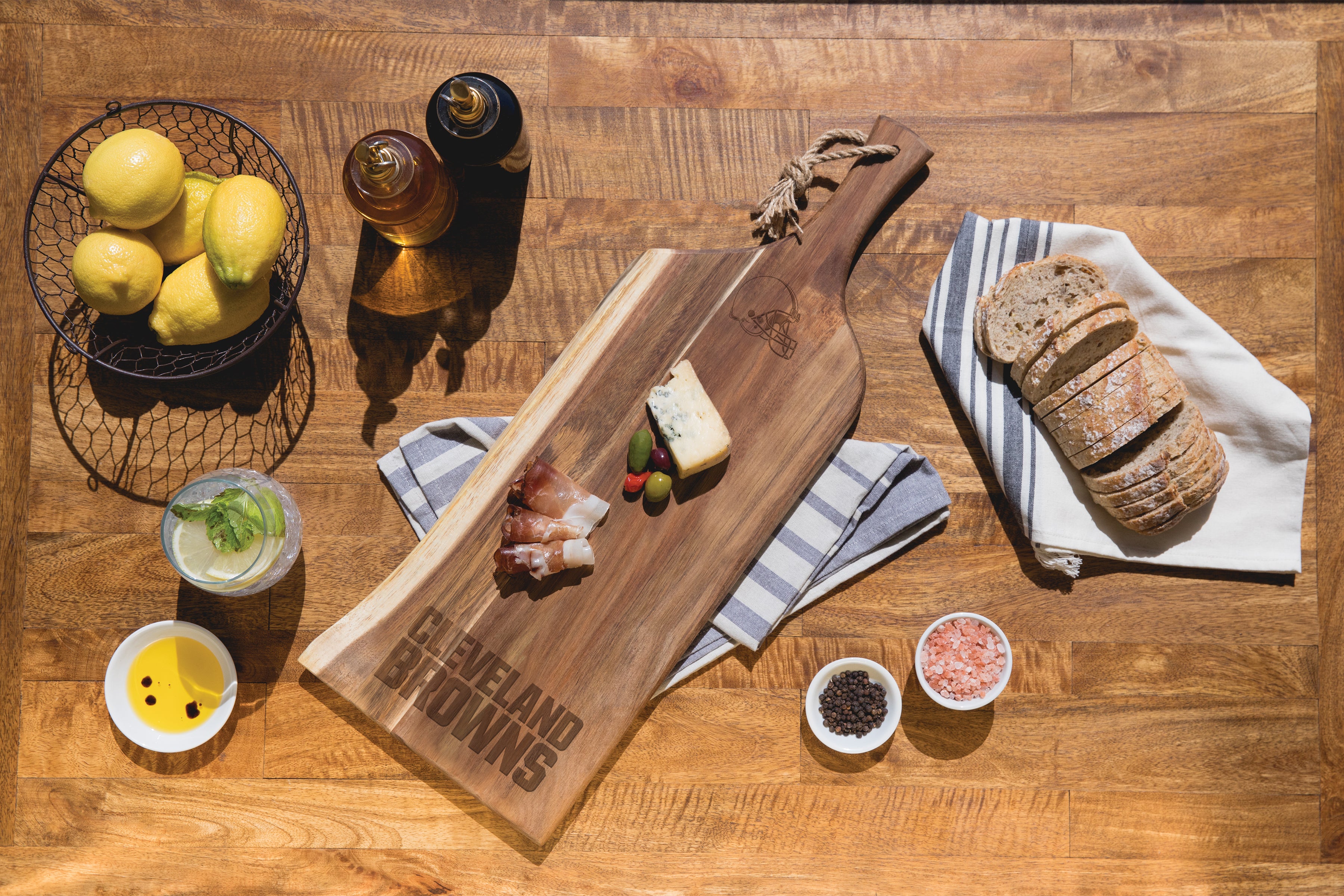 Cleveland Browns - Artisan 24" Acacia Charcuterie Board