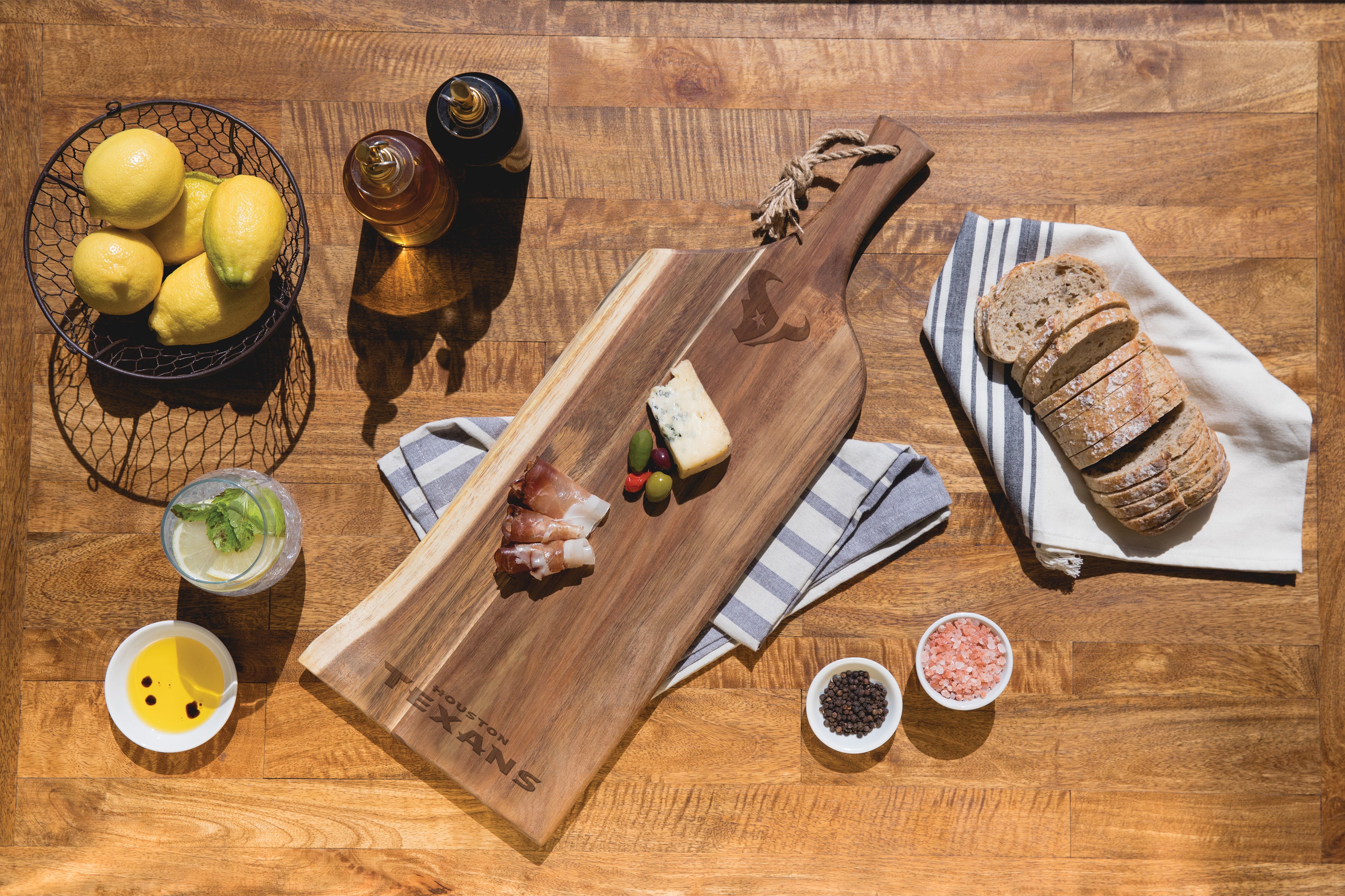 Houston Texans - Artisan 24" Acacia Charcuterie Board