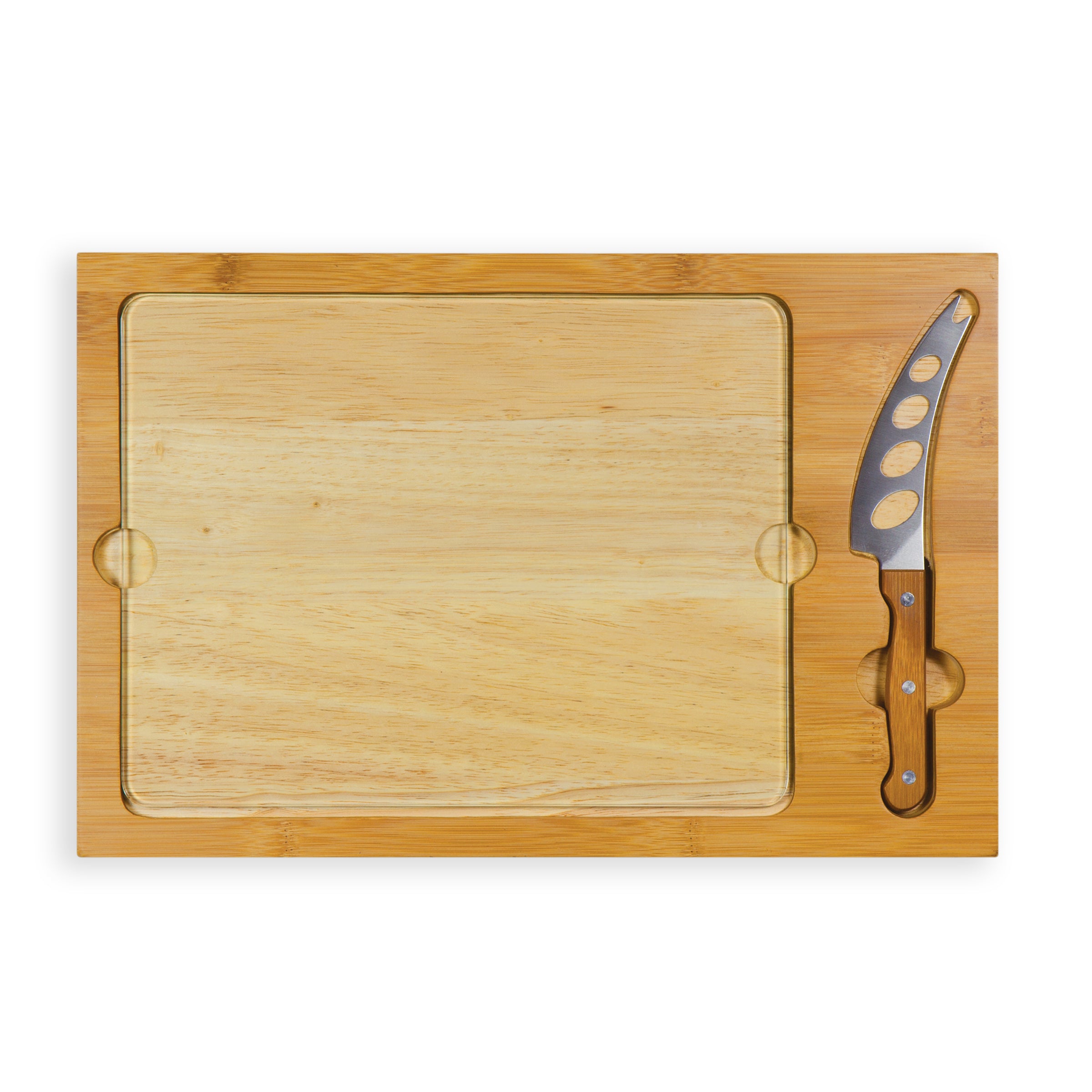 Oregon Ducks - Icon Glass Top Cutting Board & Knife Set