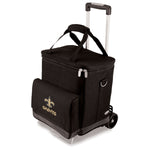 New Orleans Saints - Cellar 6-Bottle Wine Carrier & Cooler Tote with Trolley