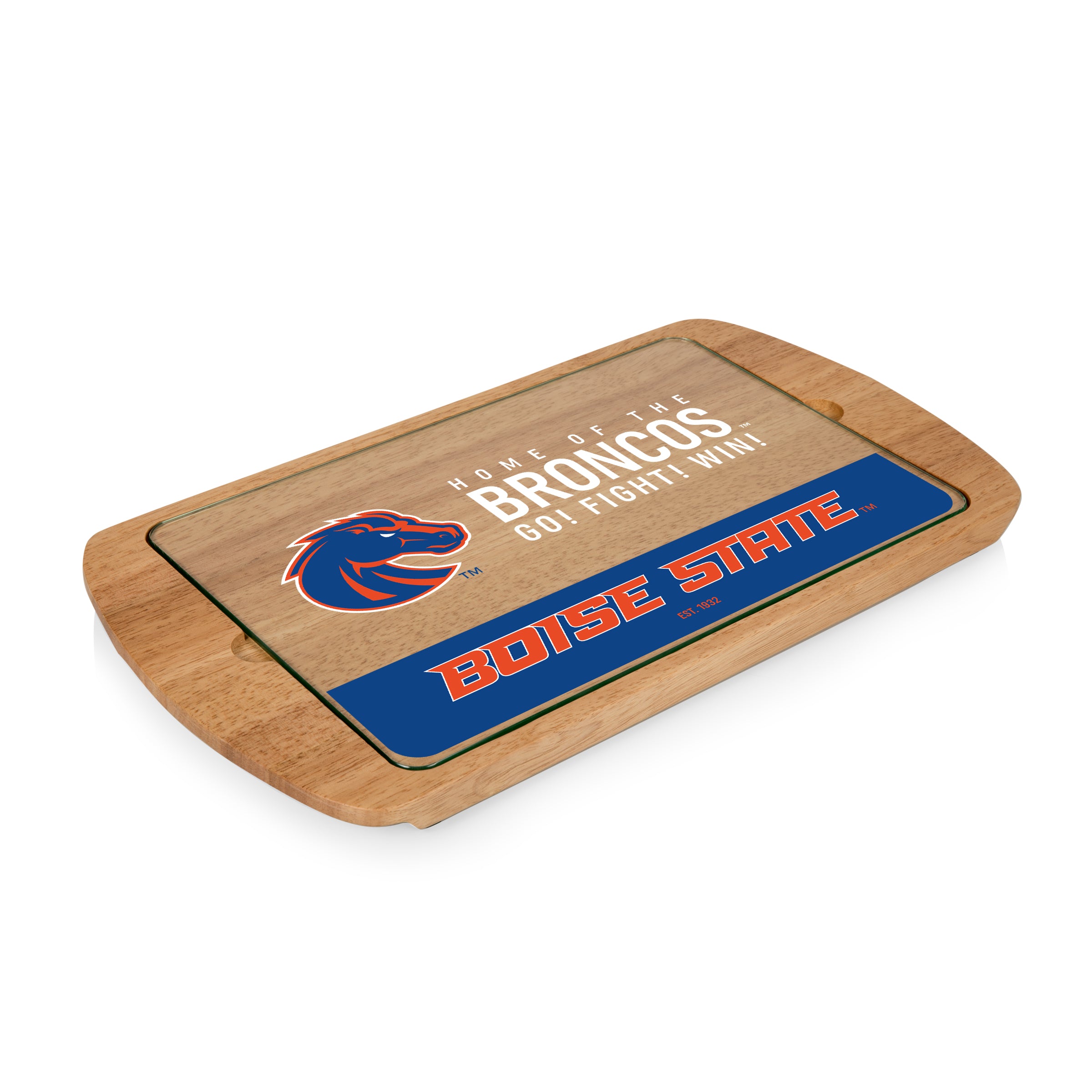 Boise State Broncos - Billboard Glass Top Serving Tray