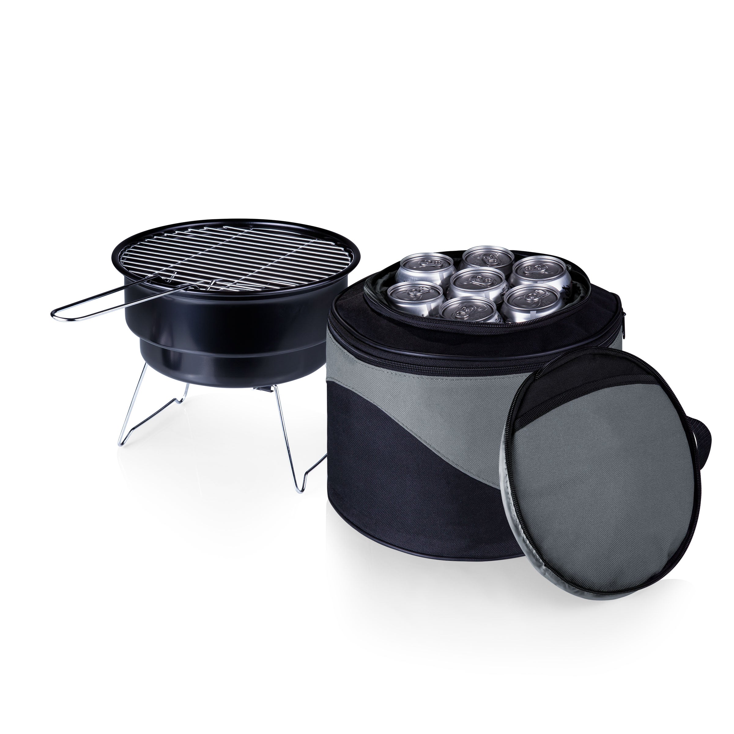 Caliente Portable Charcoal Grill & Cooler Tote