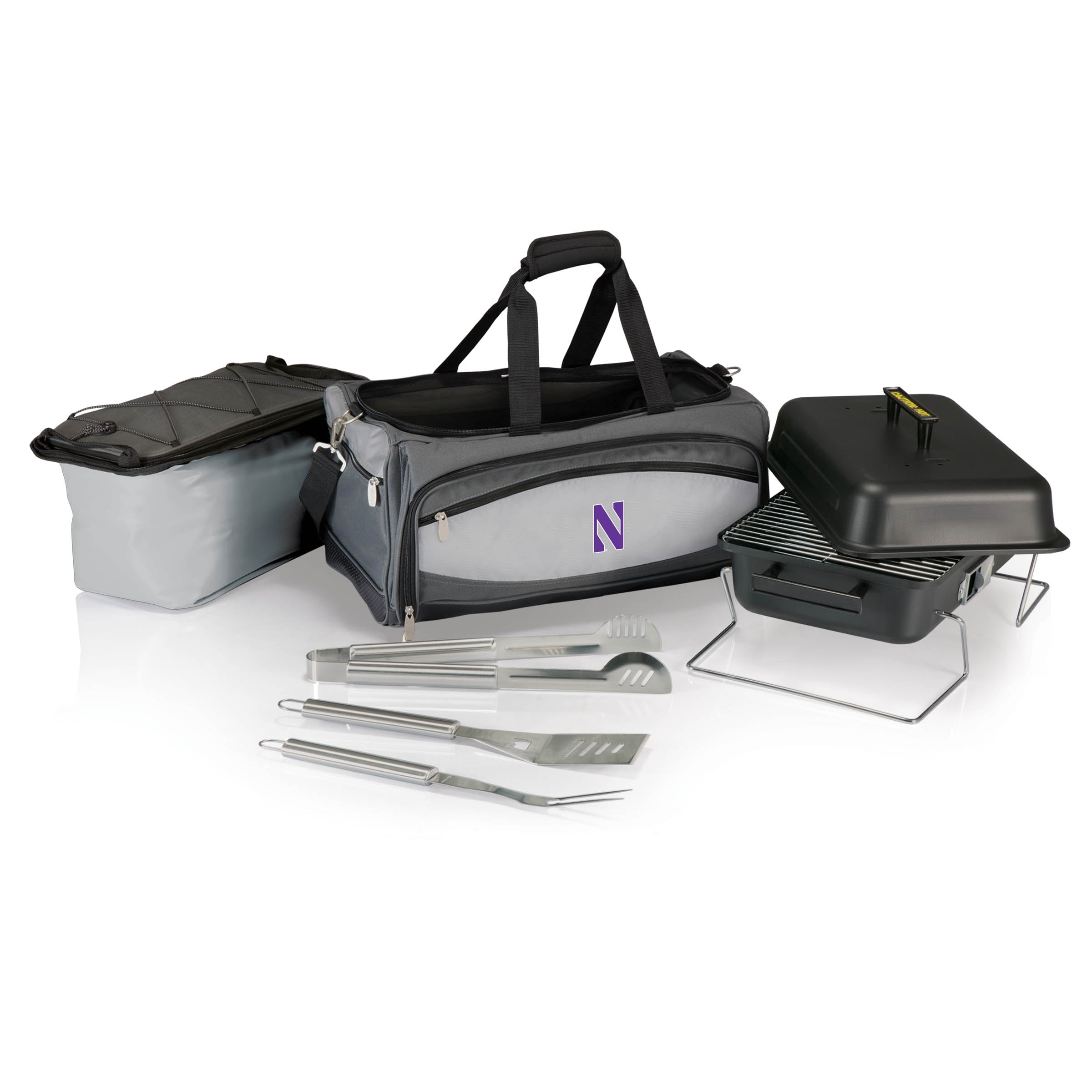 Northwestern Wildcats - Buccaneer Portable Charcoal Grill & Cooler Tote