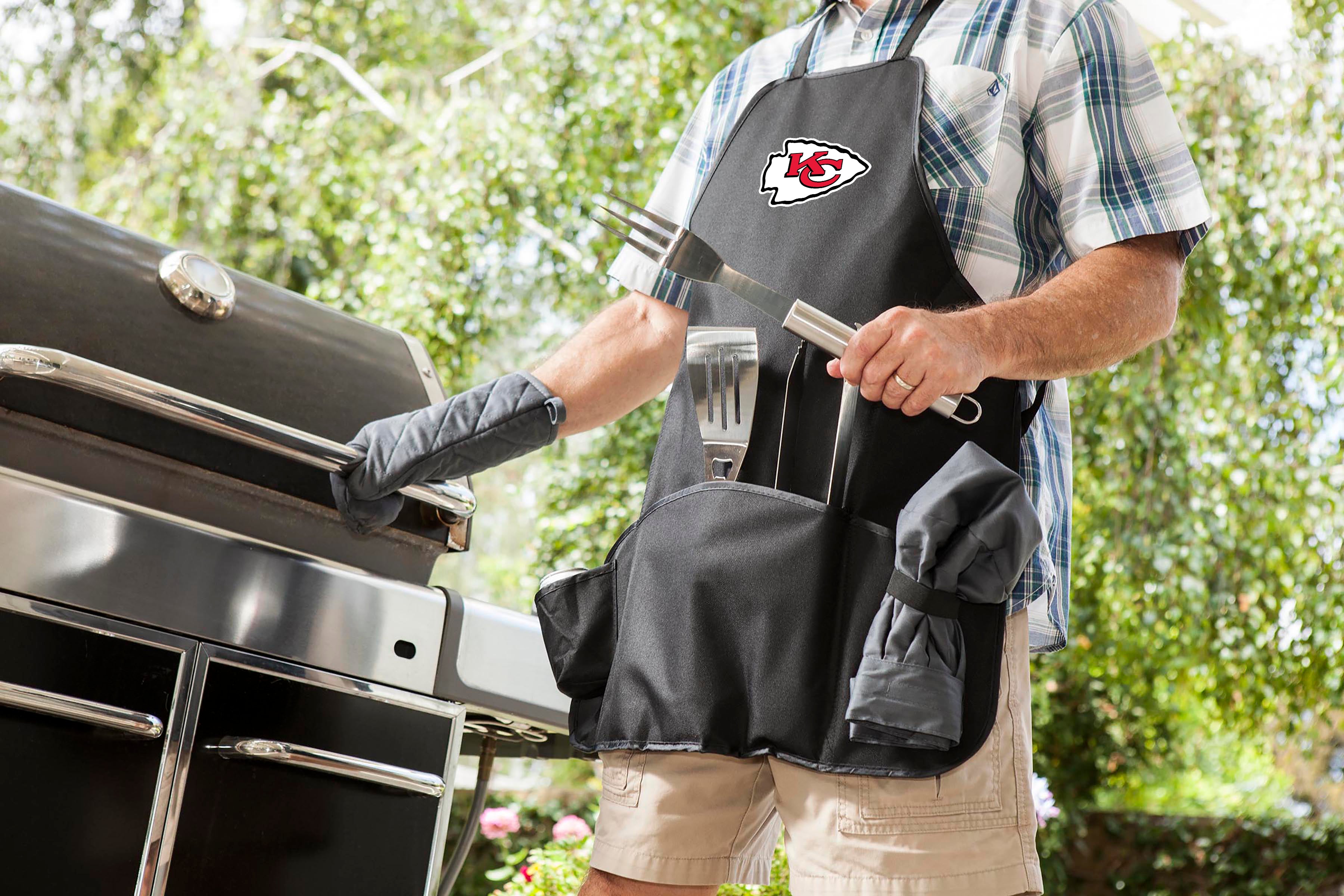 Kansas City Chiefs - BBQ Apron Tote Pro Grill Set