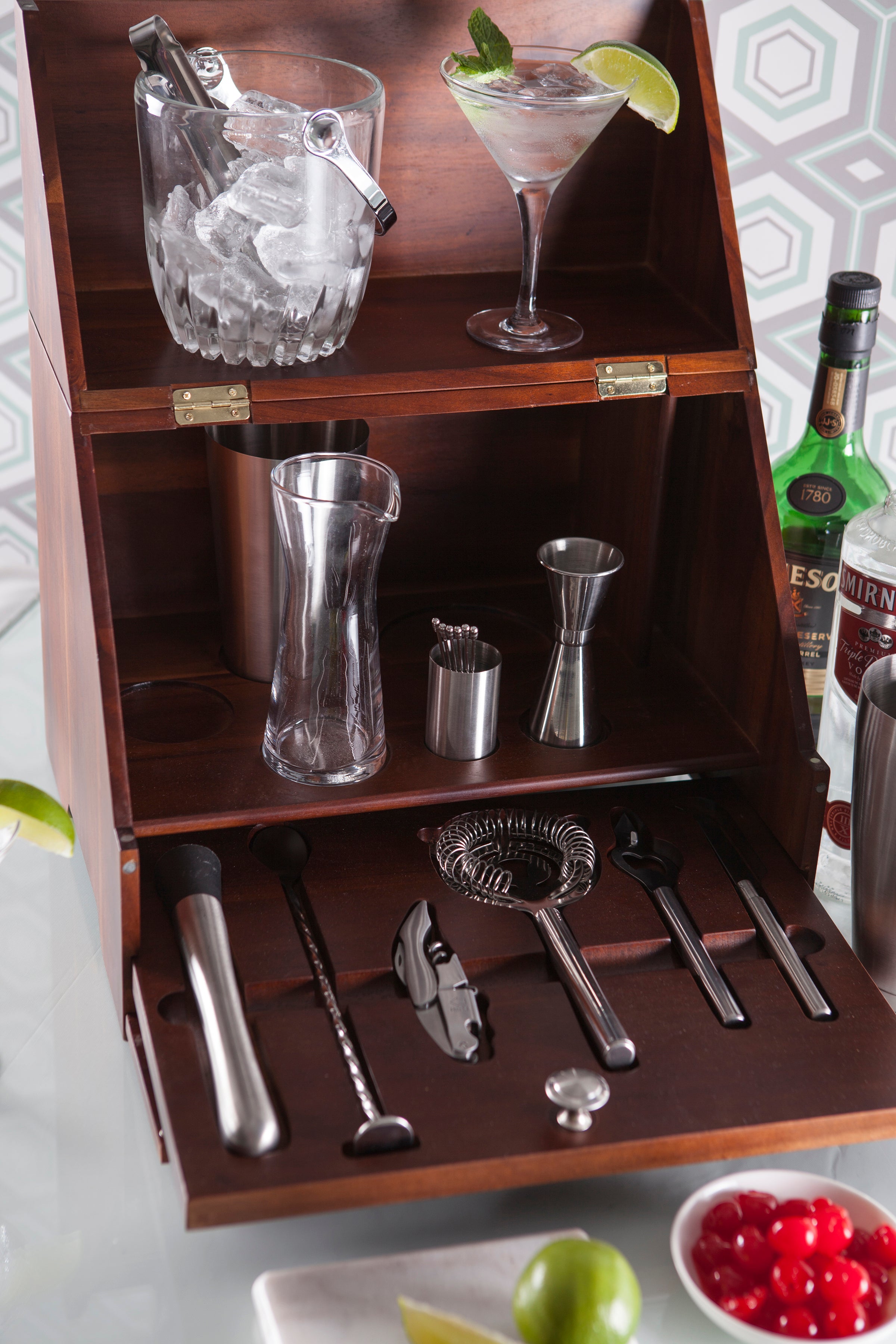 San Francisco 49ers - Madison Acacia Tabletop Bar Set