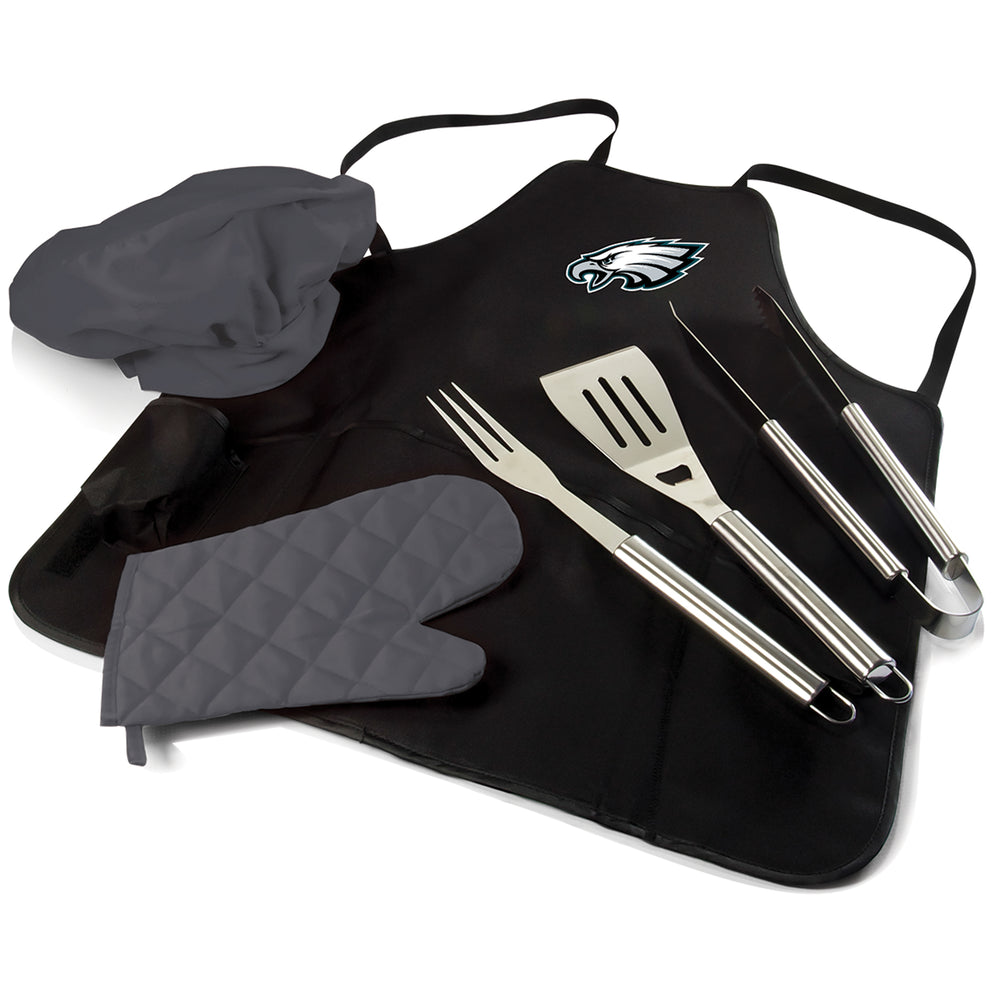 Philadelphia Eagles - BBQ Apron Tote Pro Grill Set