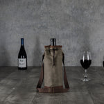 Las Vegas Raiders - Waxed Canvas Wine Tote