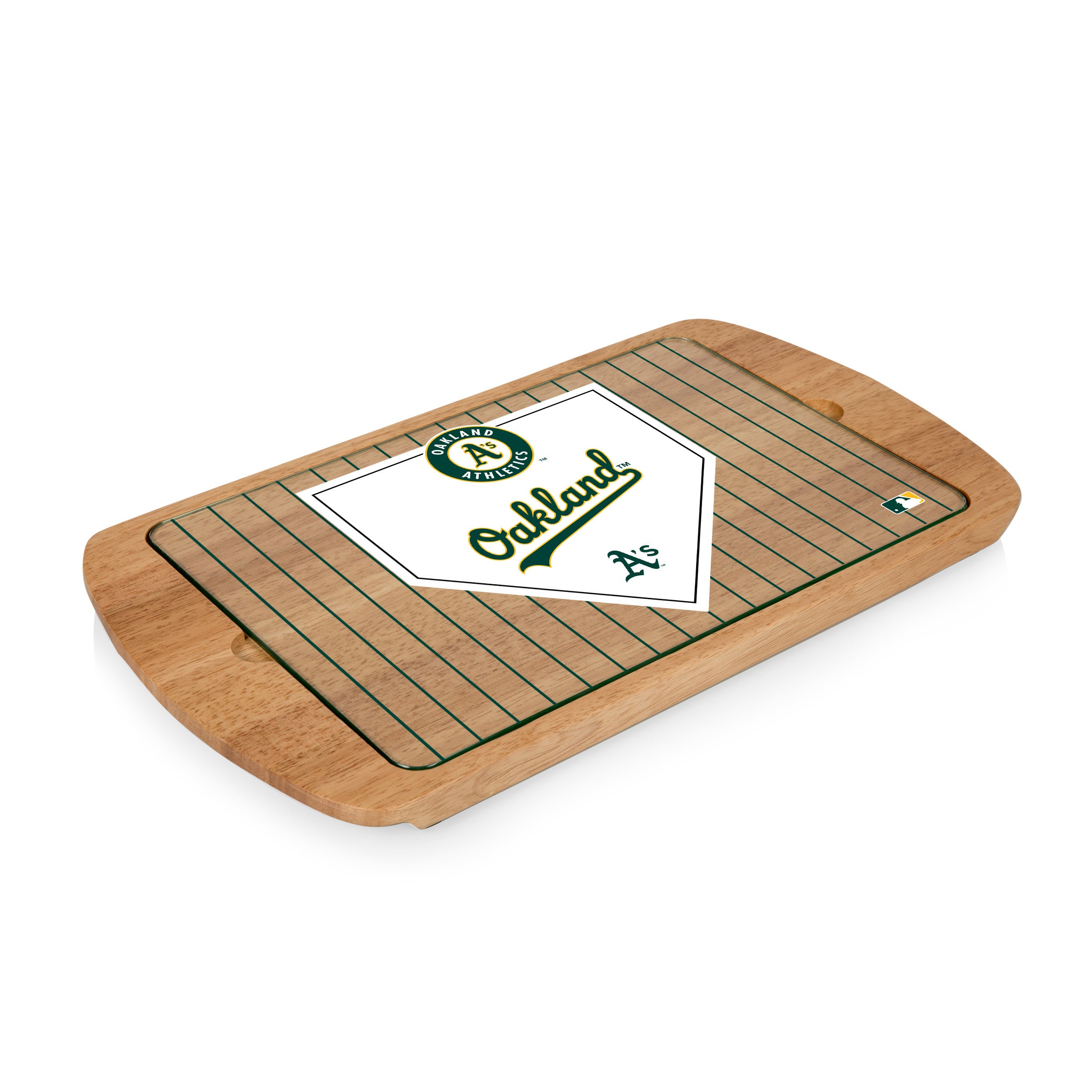 Oakland Athletics - Billboard Glass Top Serving Tray