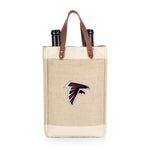 Atlanta Falcons - Pinot Jute 2 Bottle Insulated Wine Bag