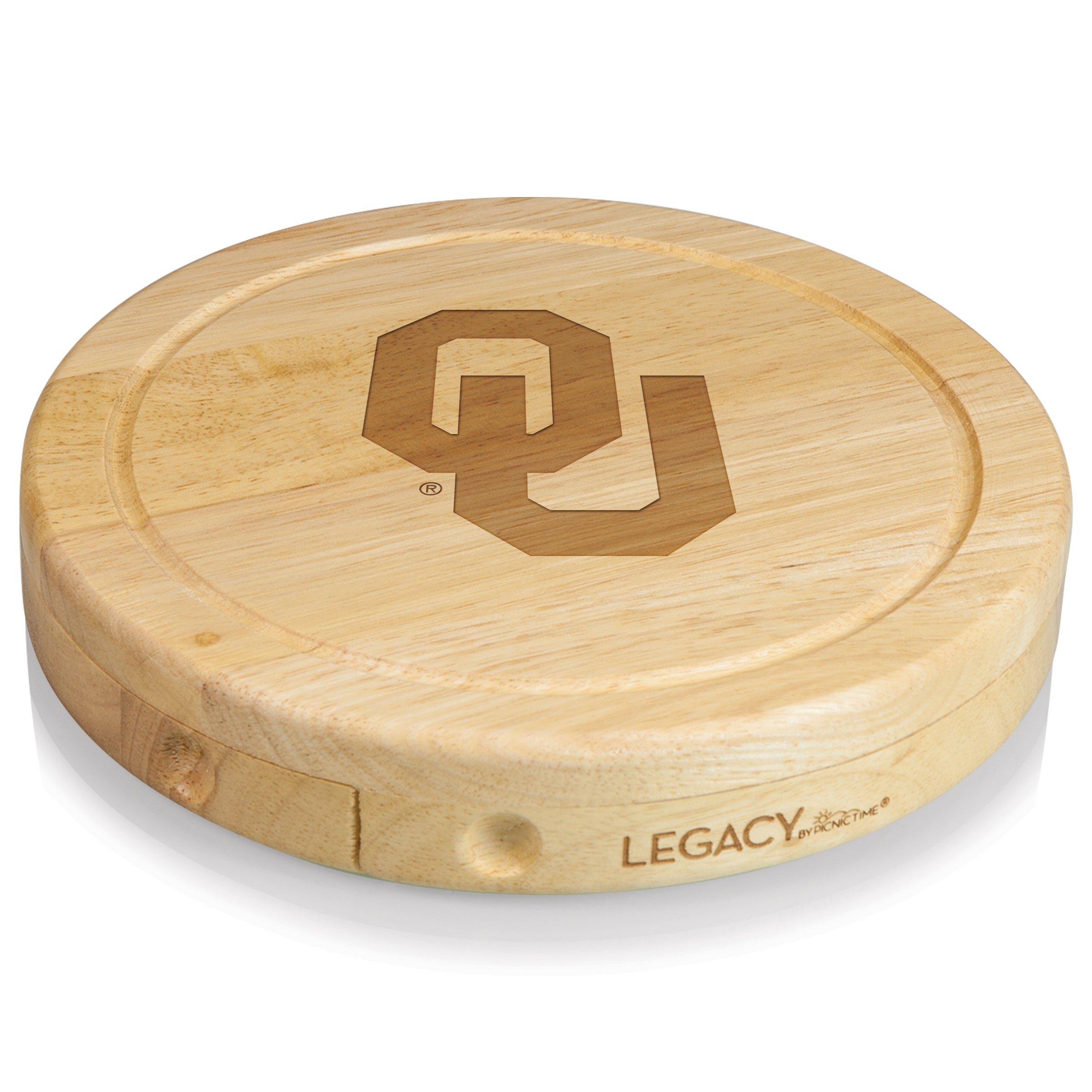 Oklahoma Sooners - Brie Cheese Cutting Board & Tools Set