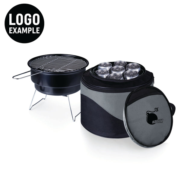 Caliente Portable Charcoal Grill & Cooler Tote