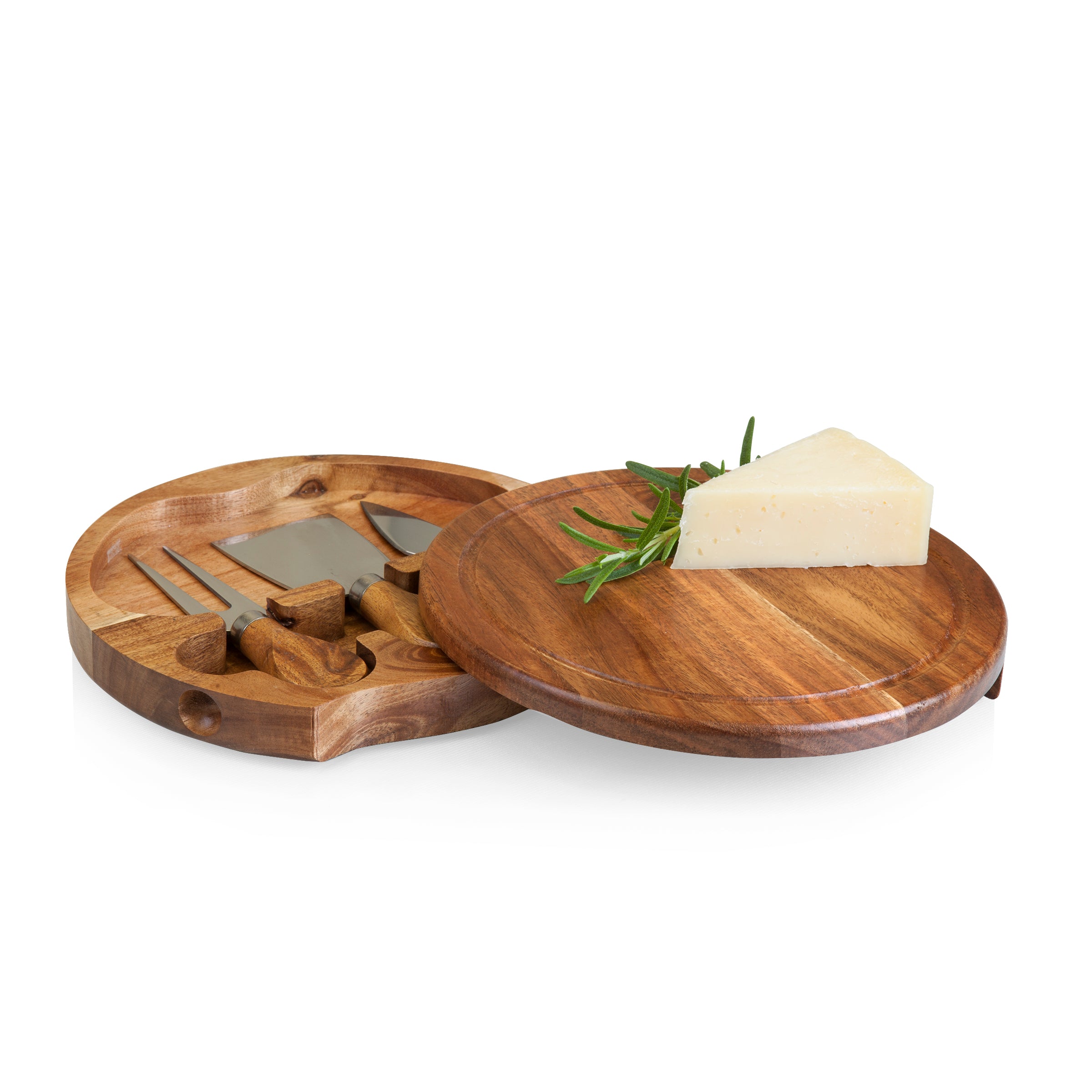 Acacia Brie Cheese Cutting Board & Tools Set