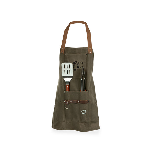 USC Trojans - BBQ Apron with Tools & Bottle Opener