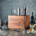 Pittsburgh Pirates - Madison Acacia Tabletop Bar Set
