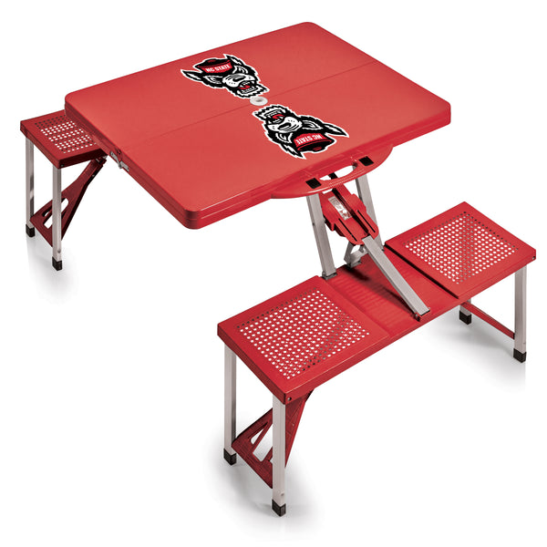 NC State Wolfpack - Picnic Table Portable Folding Table with Seats