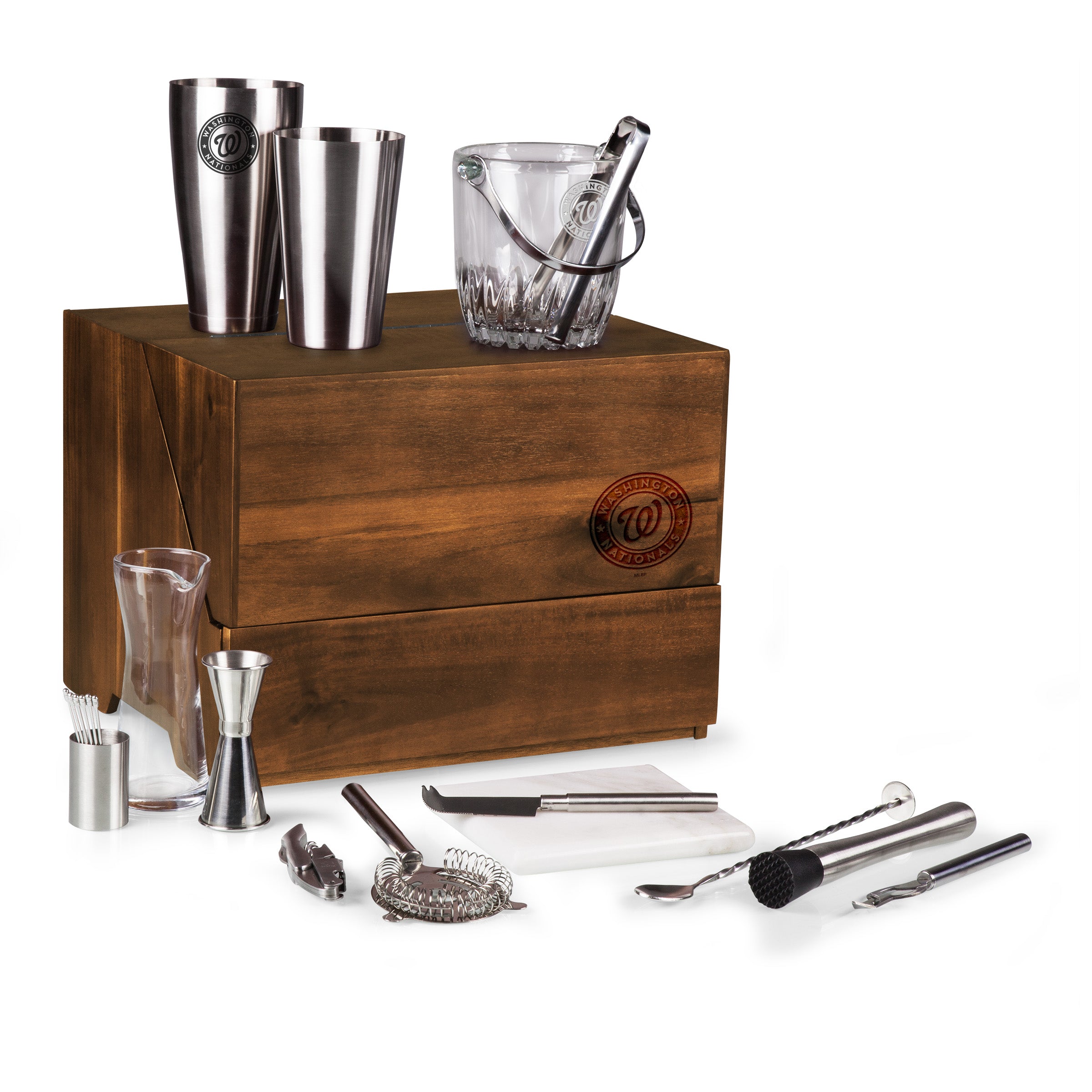 Washington Nationals - Madison Acacia Tabletop Bar Set