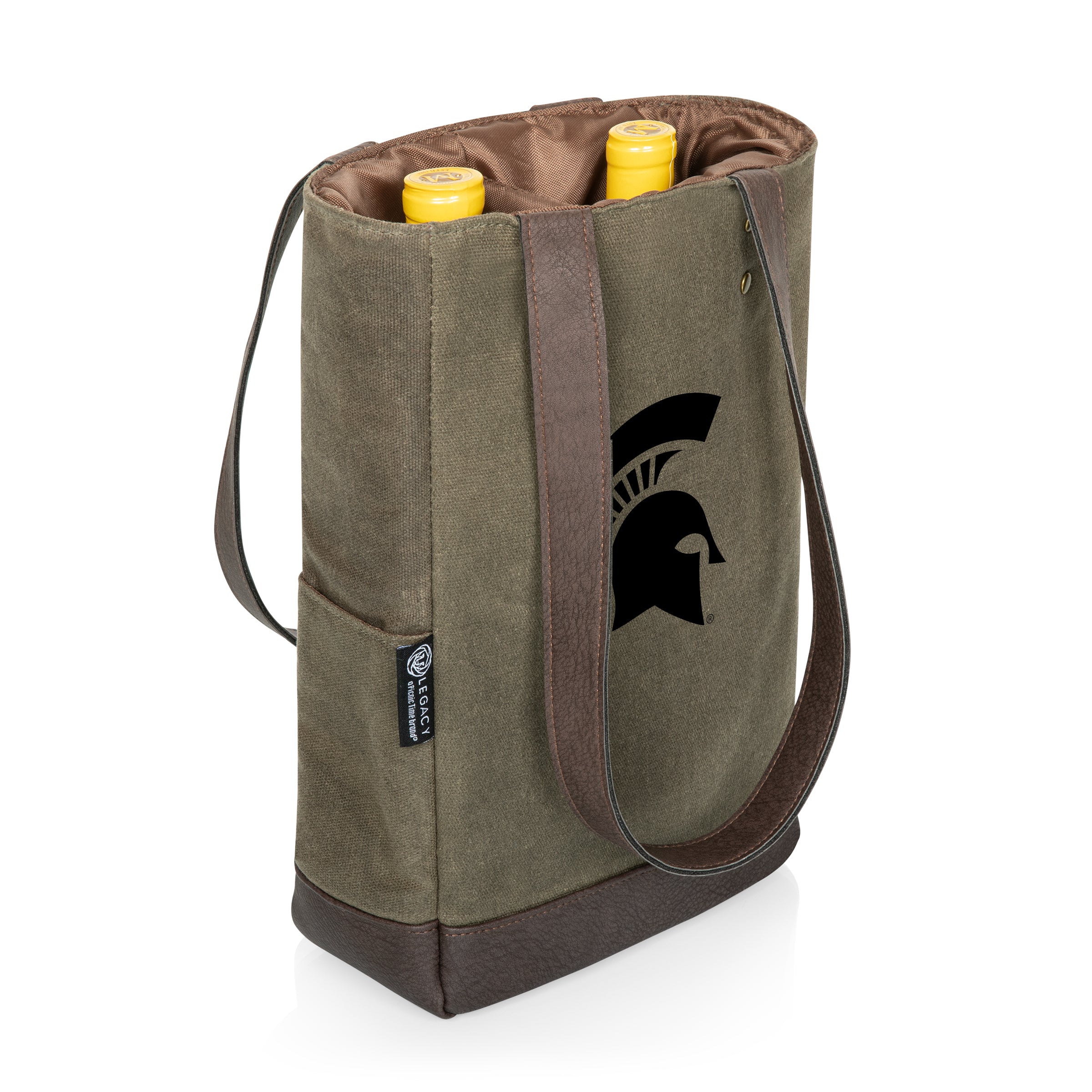 Michigan State Spartans - 2 Bottle Insulated Wine Cooler Bag