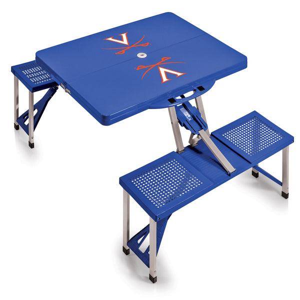 Virginia Cavaliers - Picnic Table Portable Folding Table with Seats
