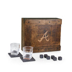 Atlanta Braves - Whiskey Box Gift Set