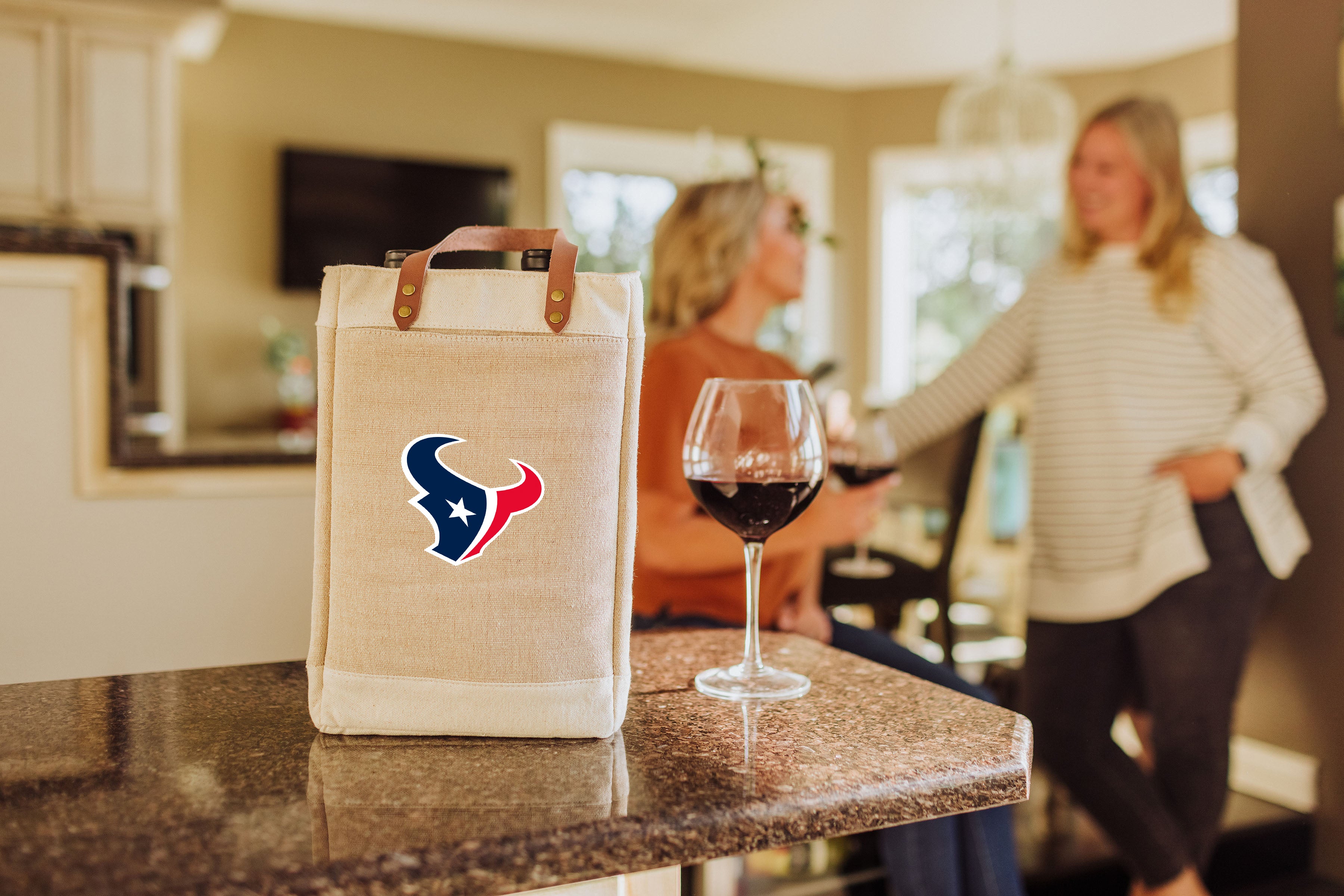 Houston Texans - Pinot Jute 2 Bottle Insulated Wine Bag