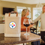 Pittsburgh Steelers - Pinot Jute 2 Bottle Insulated Wine Bag