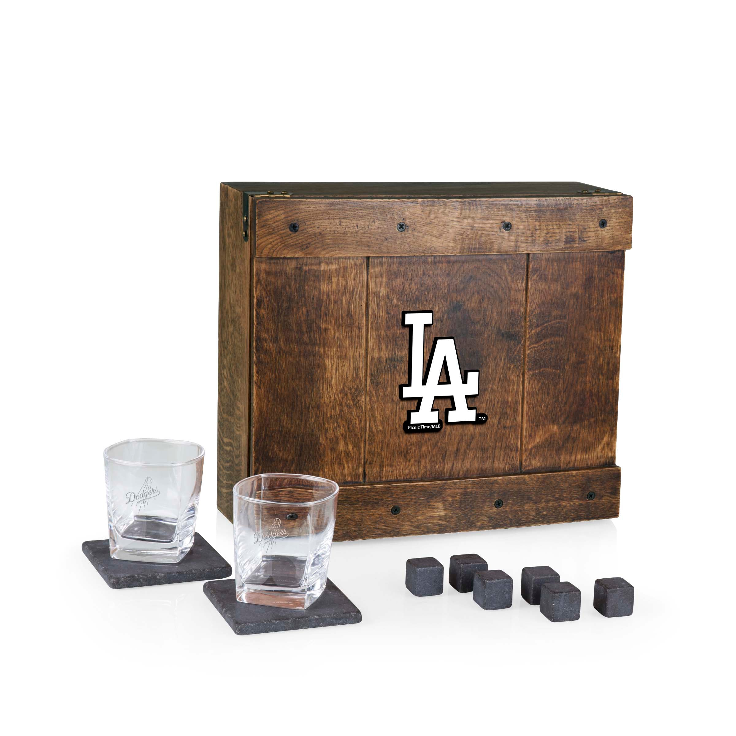 Los Angeles Dodgers - Whiskey Box Gift Set