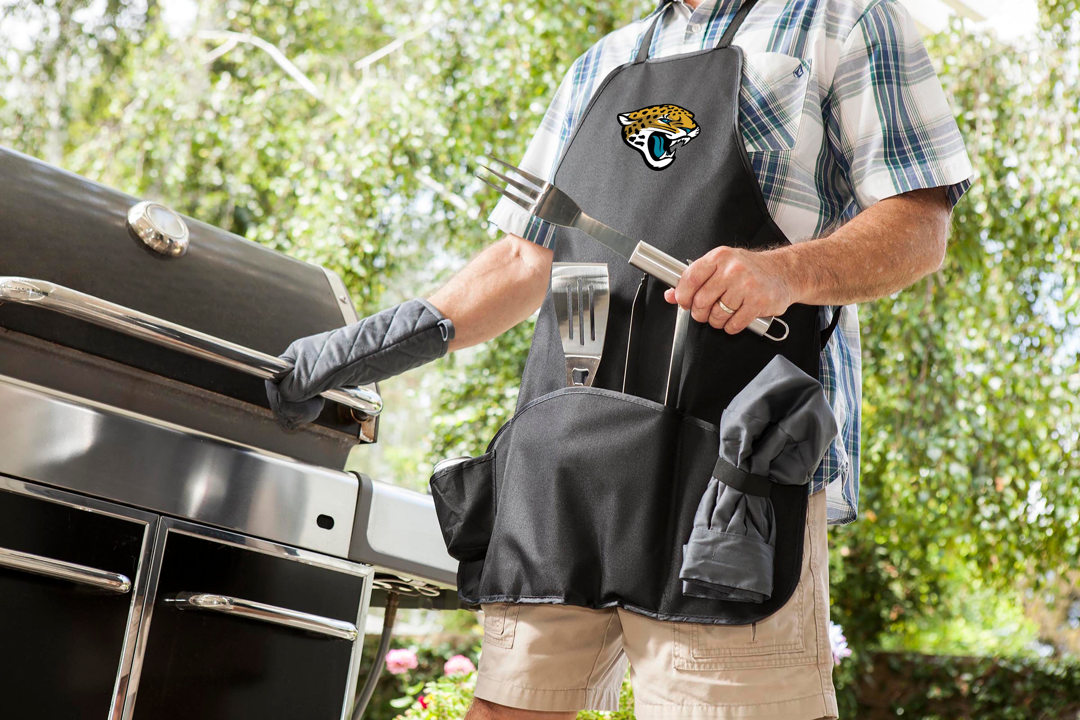 Jacksonville Jaguars - BBQ Apron Tote Pro Grill Set