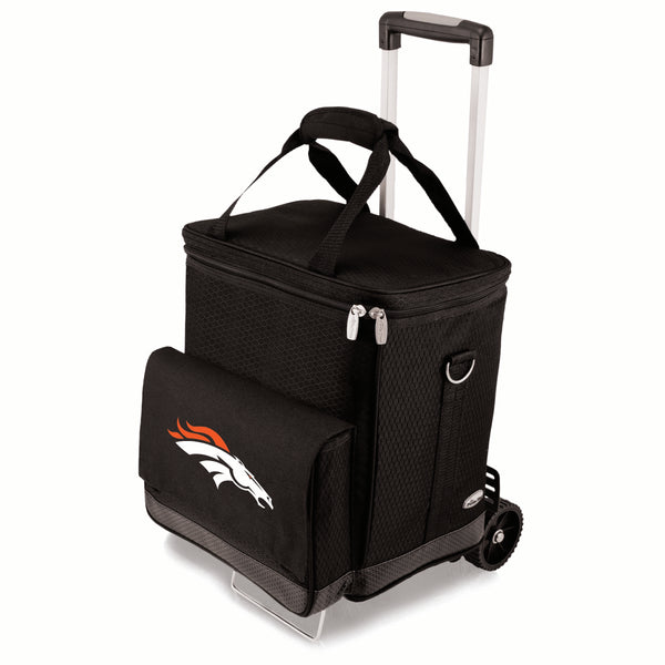 Denver Broncos - Cellar 6-Bottle Wine Carrier & Cooler Tote with Trolley
