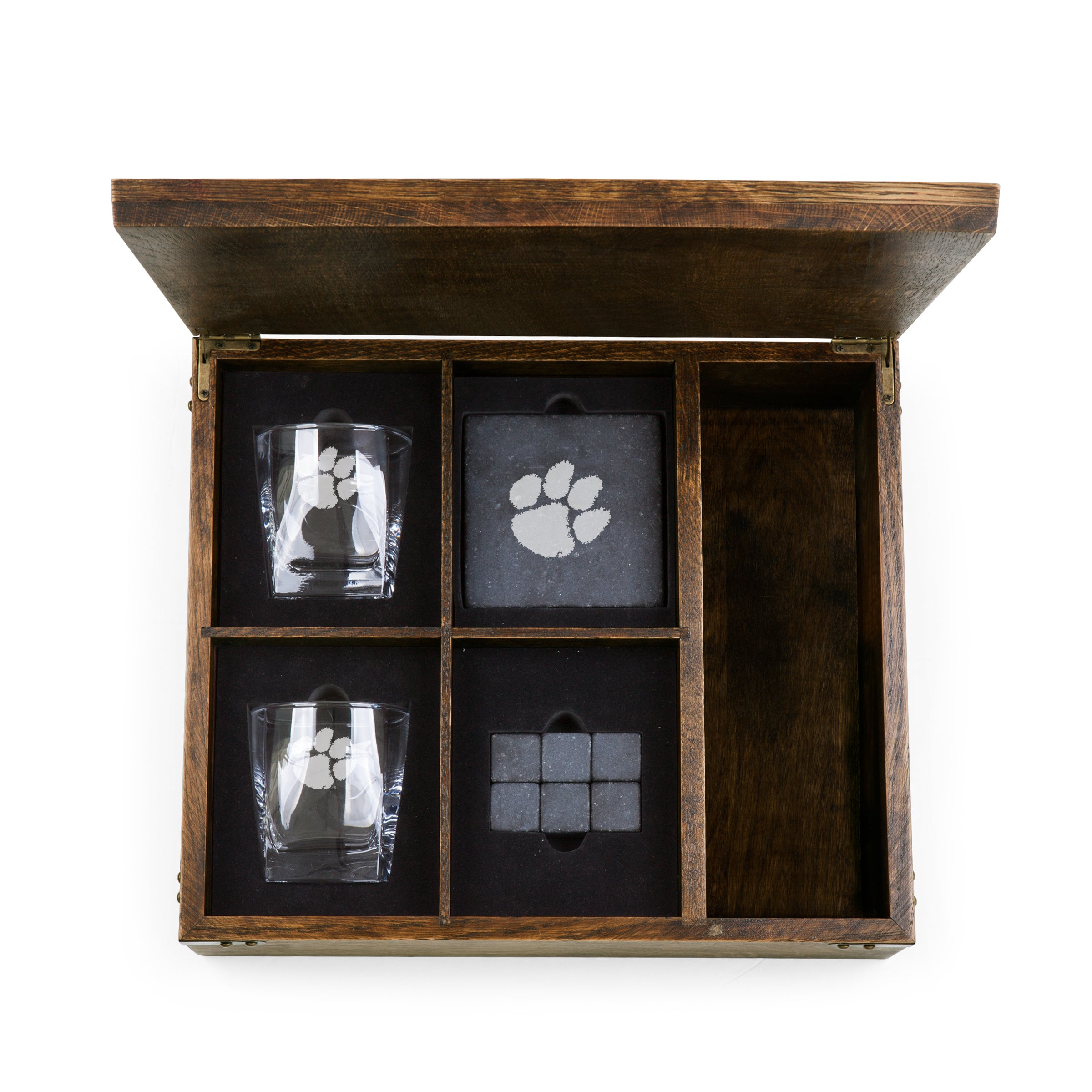 Clemson Tigers - Whiskey Box Gift Set