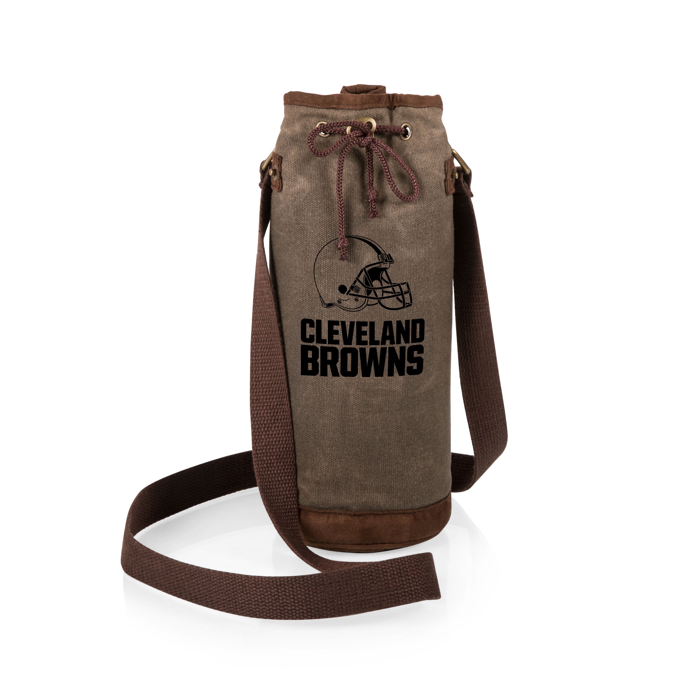 Cleveland Browns - Waxed Canvas Wine Tote