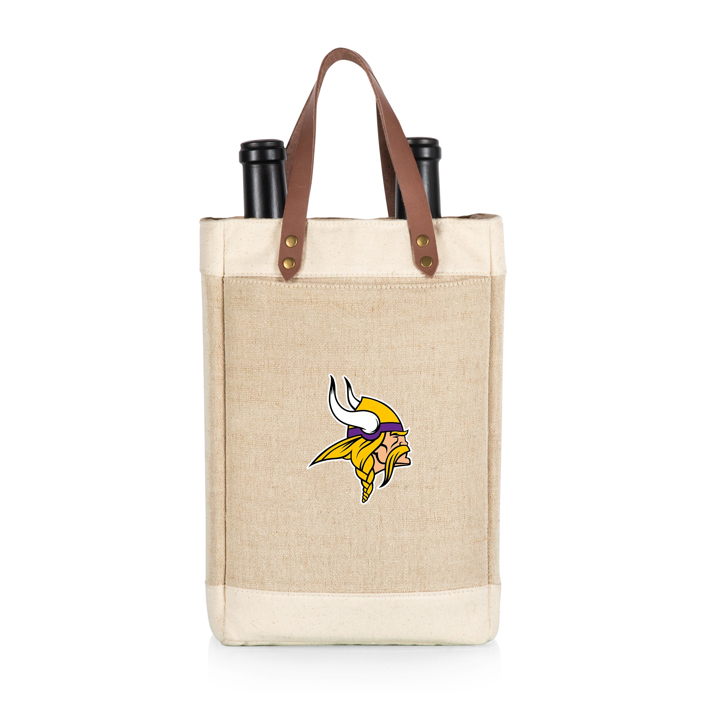 Minnesota Vikings - Pinot Jute 2 Bottle Insulated Wine Bag