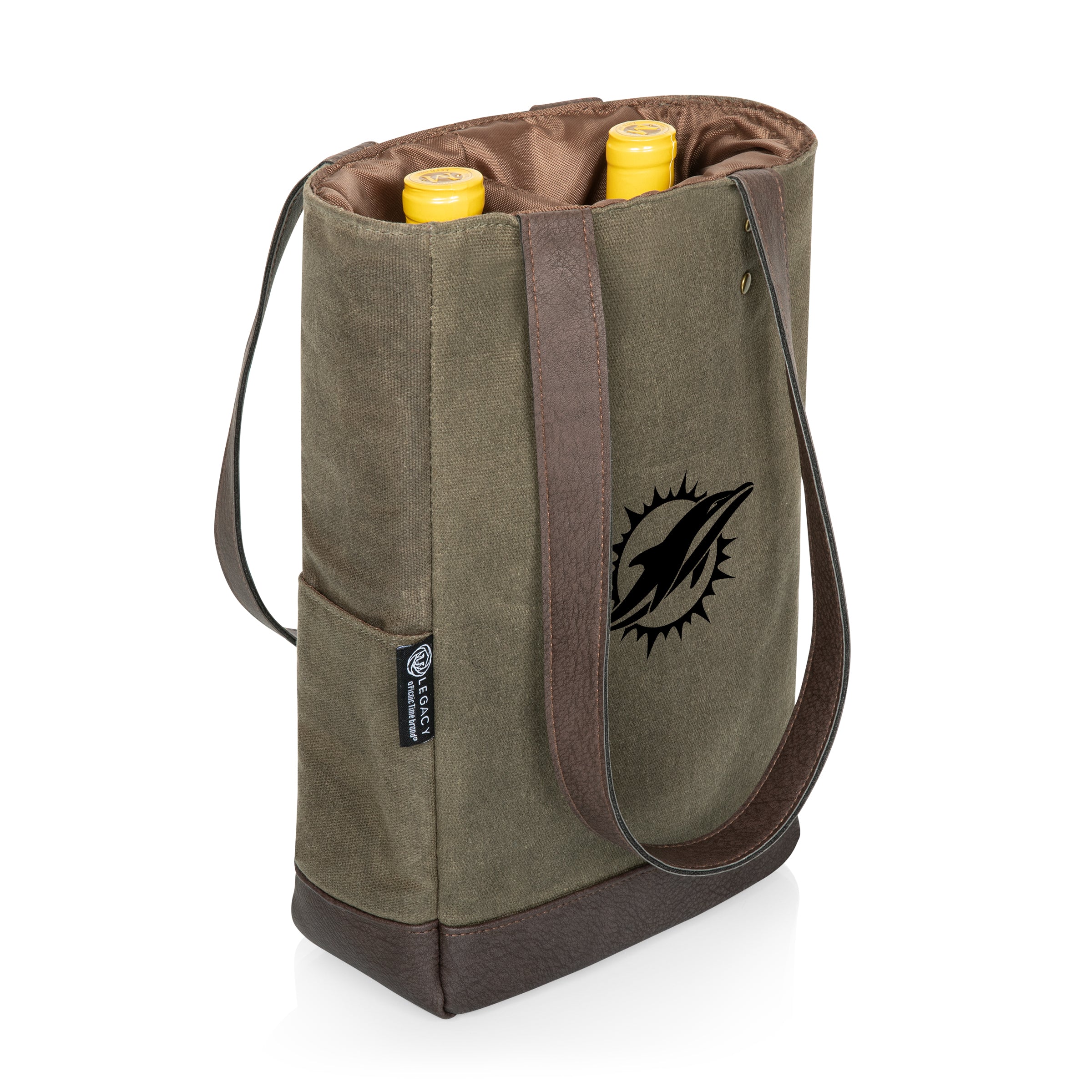 Miami Dolphins - 2 Bottle Insulated Wine Cooler Bag