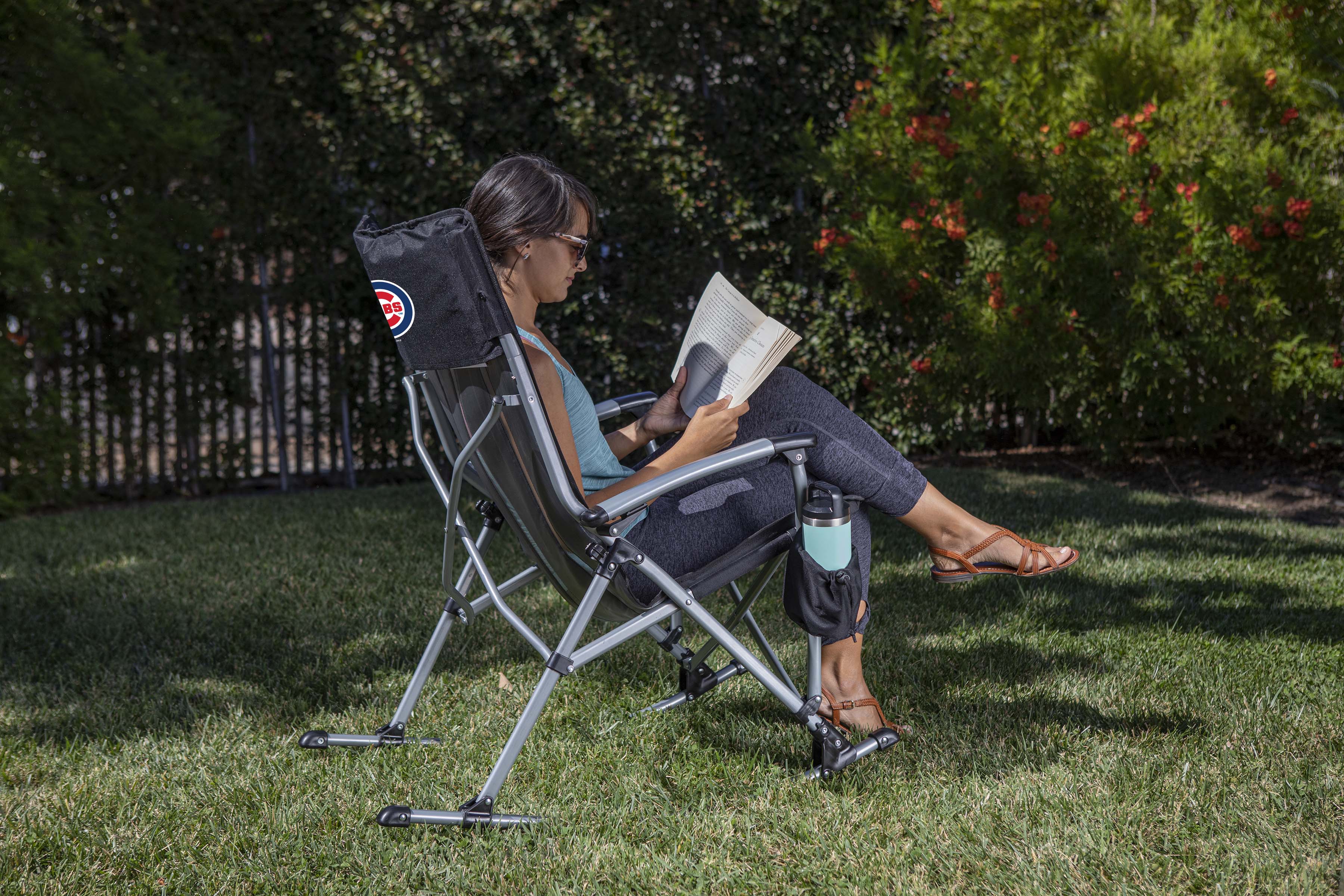 Chicago Cubs - Outdoor Rocking Camp Chair