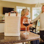 Washington Commanders - Pinot Jute 2 Bottle Insulated Wine Bag