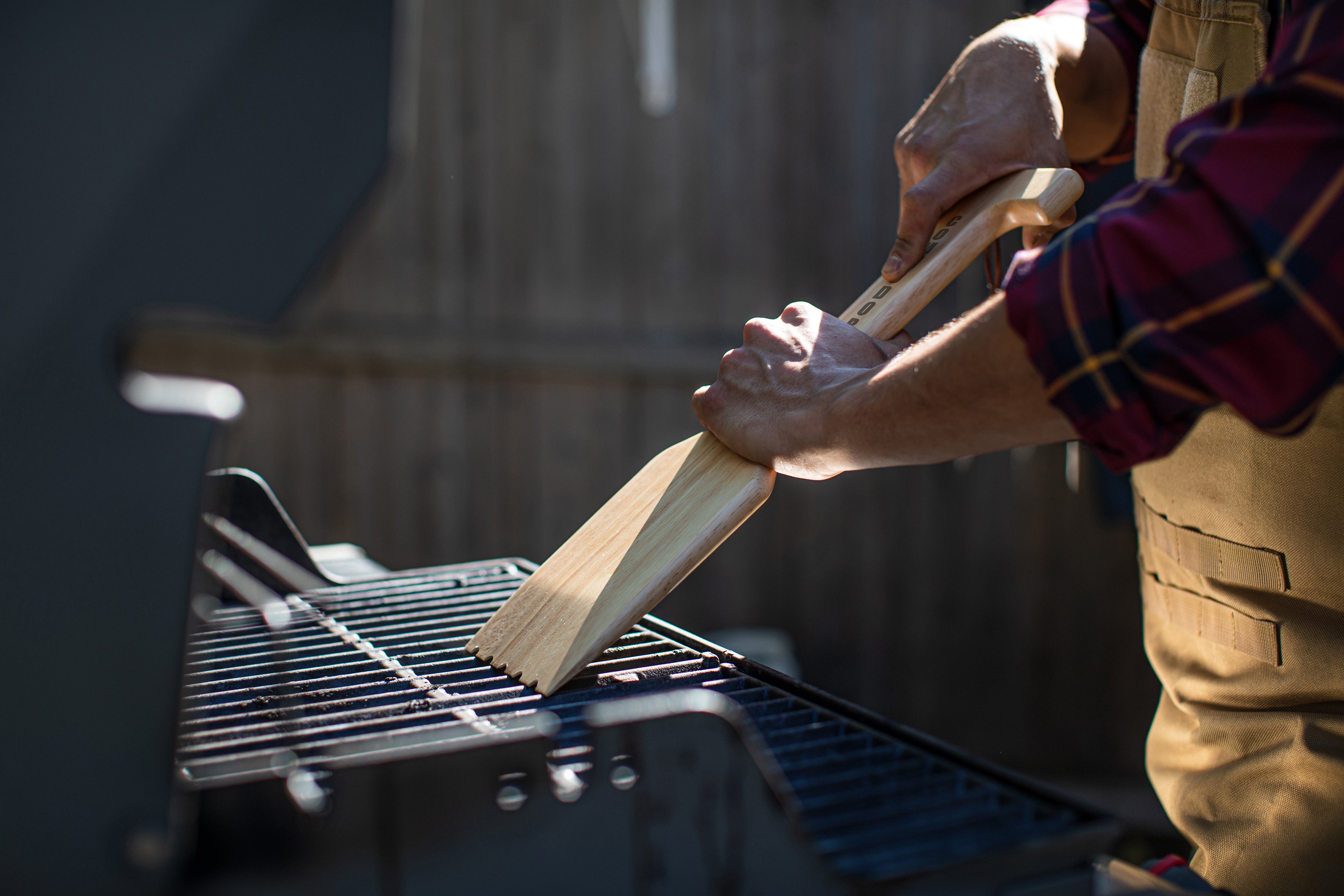 Vanderbilt Commodores - Hardwood BBQ Grill Scraper with Bottle Opener