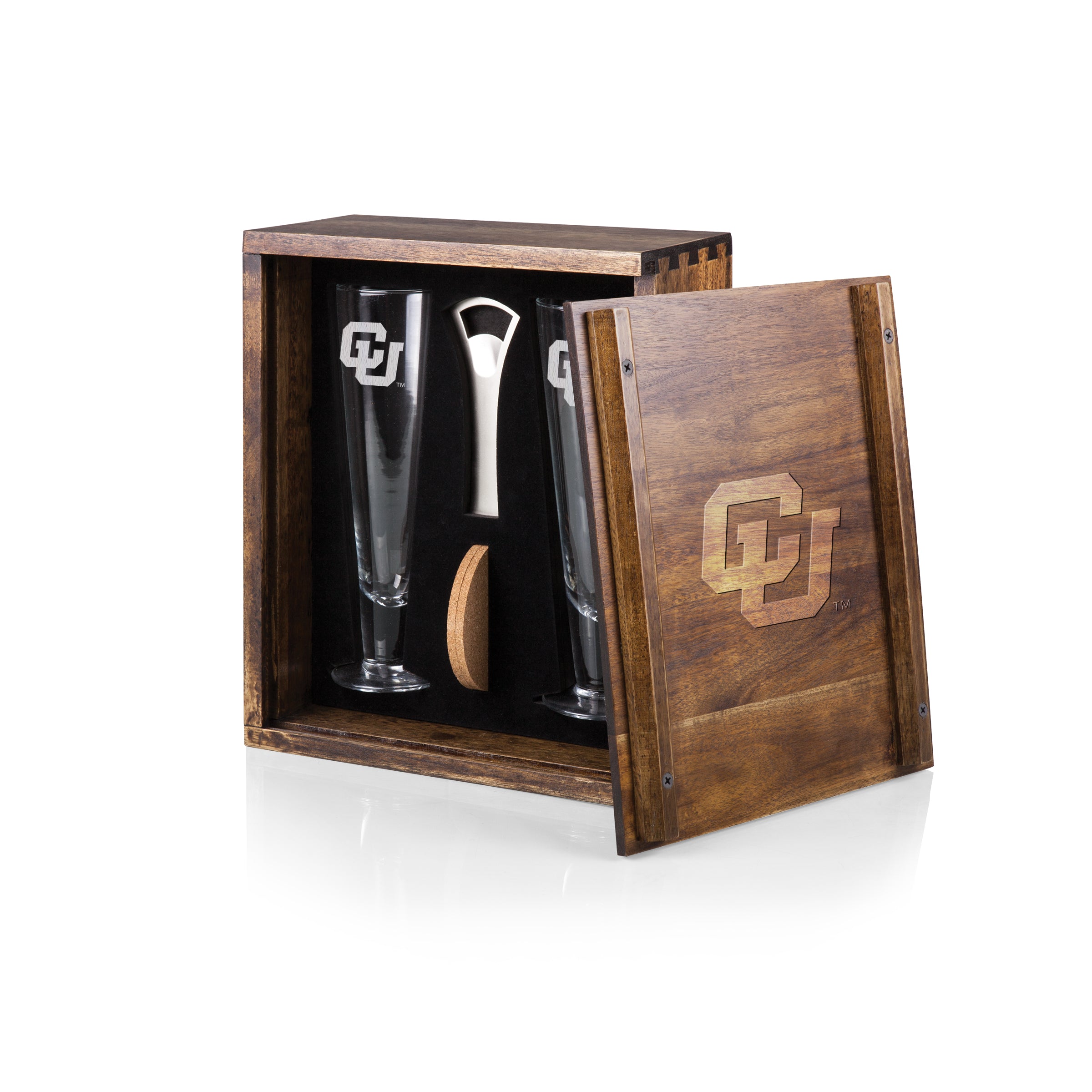 Colorado Buffaloes - Pilsner Beer Glass Gift Set